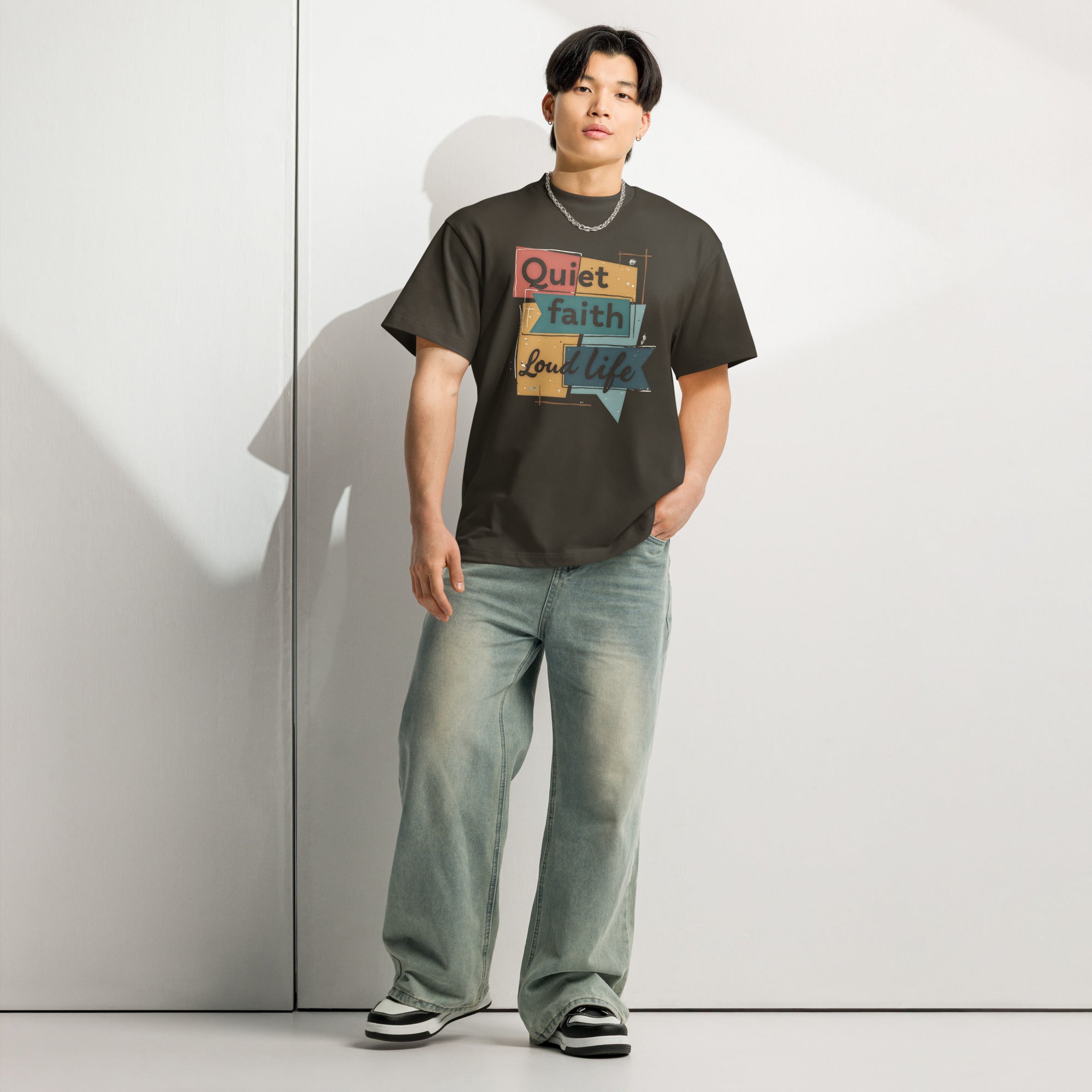 Minimalist faith streetwear men’s t-shirt