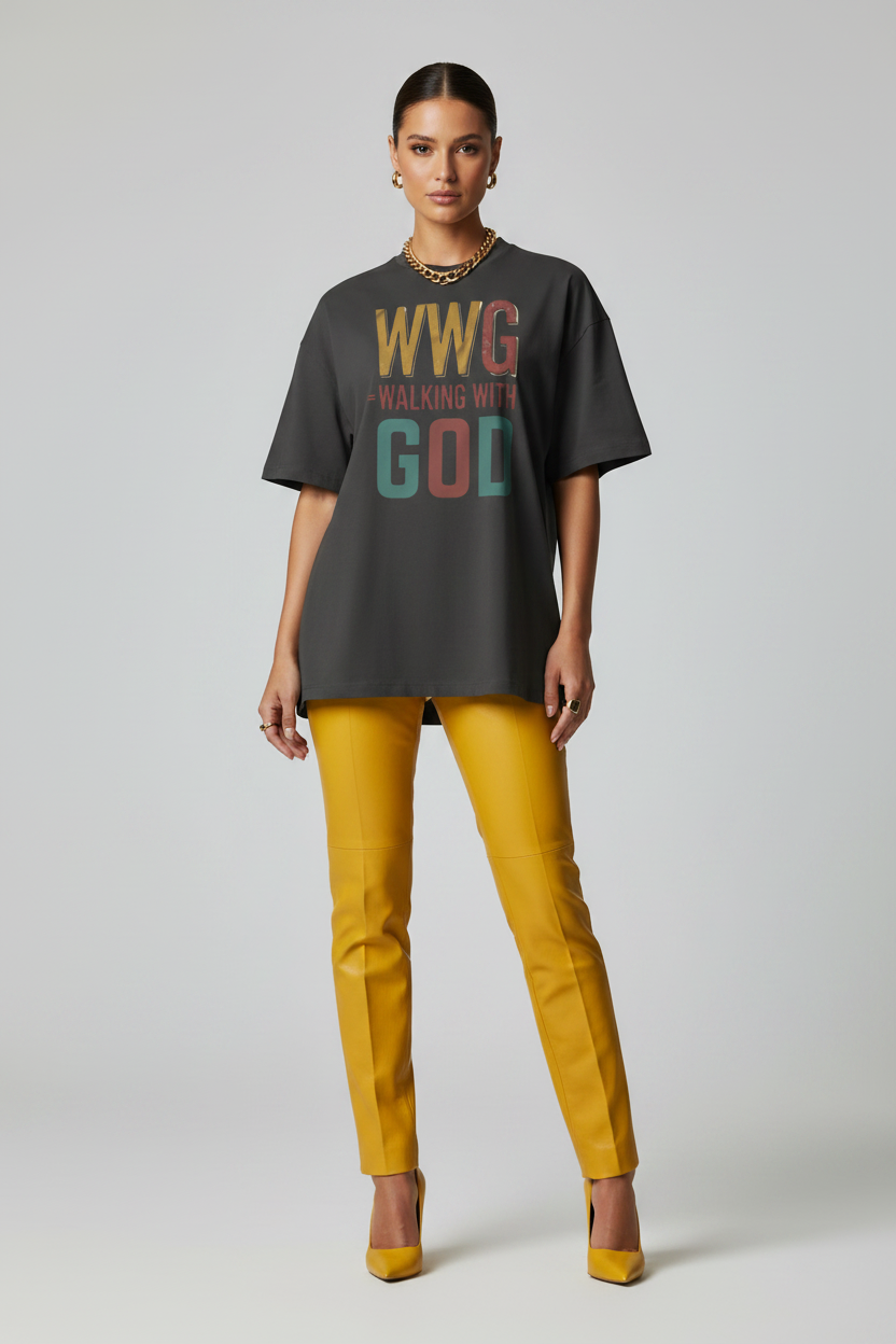 Walking With God Oversized T-shirt