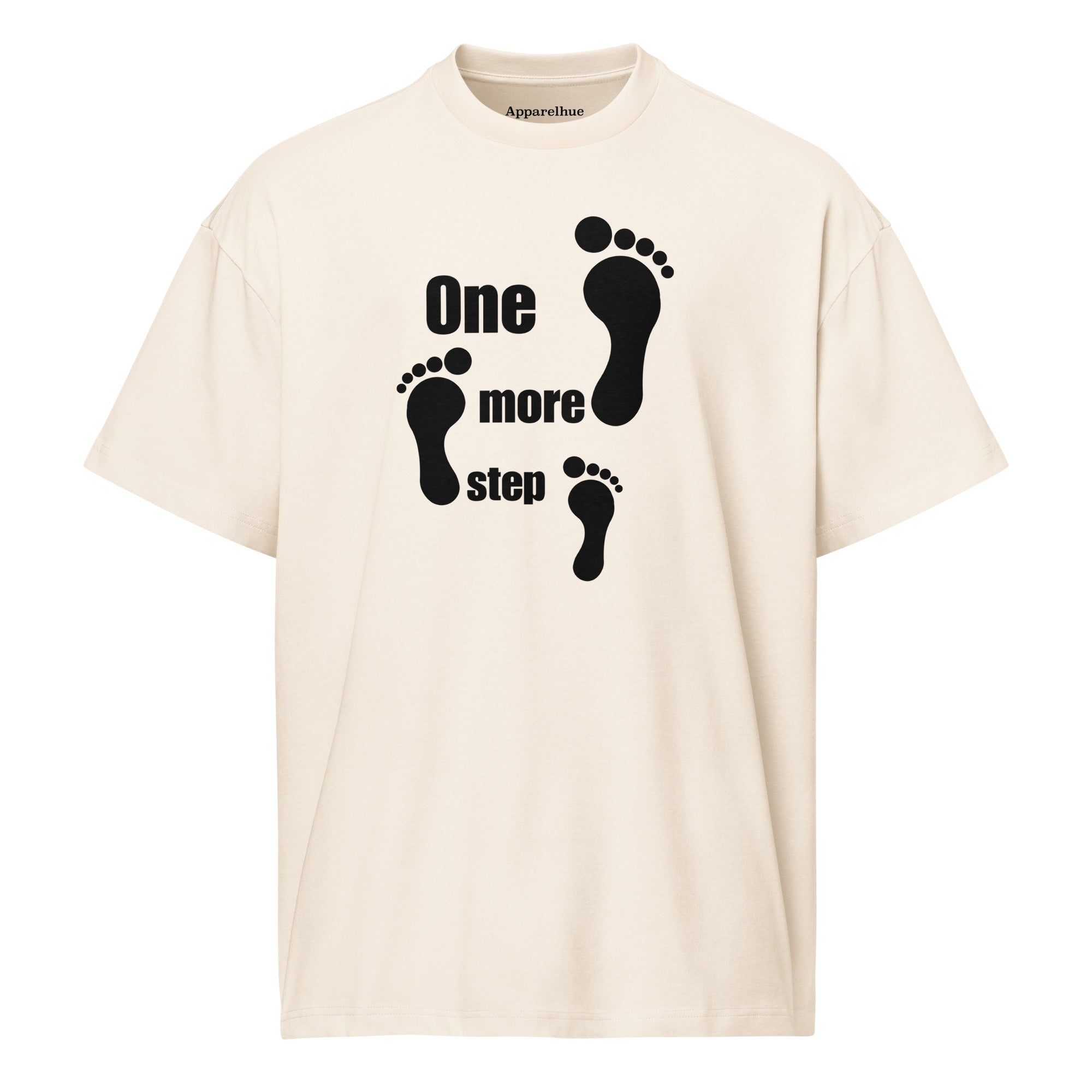 One More Step T-shirt worn by a hiker on a mountain trail.