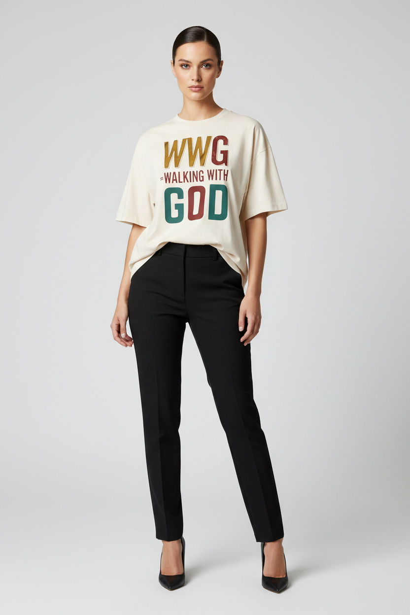 Walking With God Oversized T-shirt