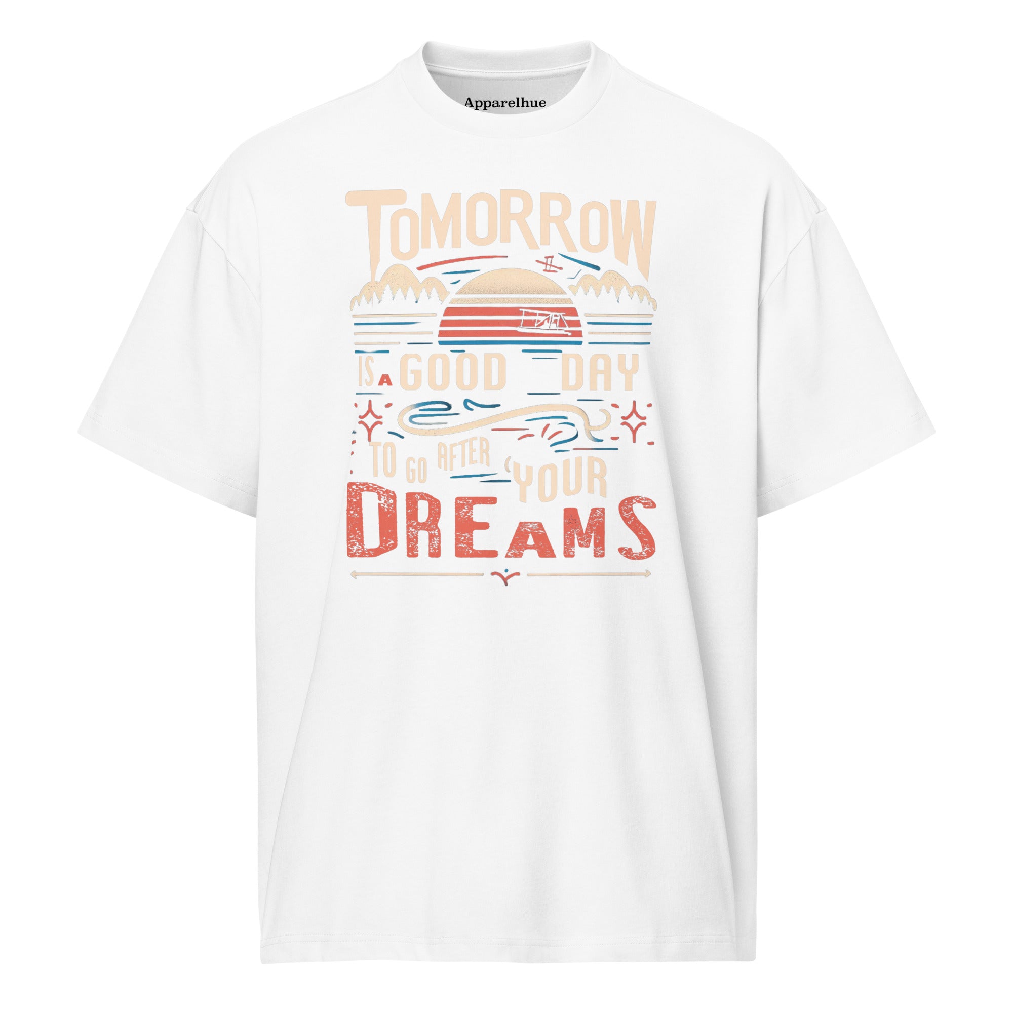 High-quality print motivational quote on cotton shirt