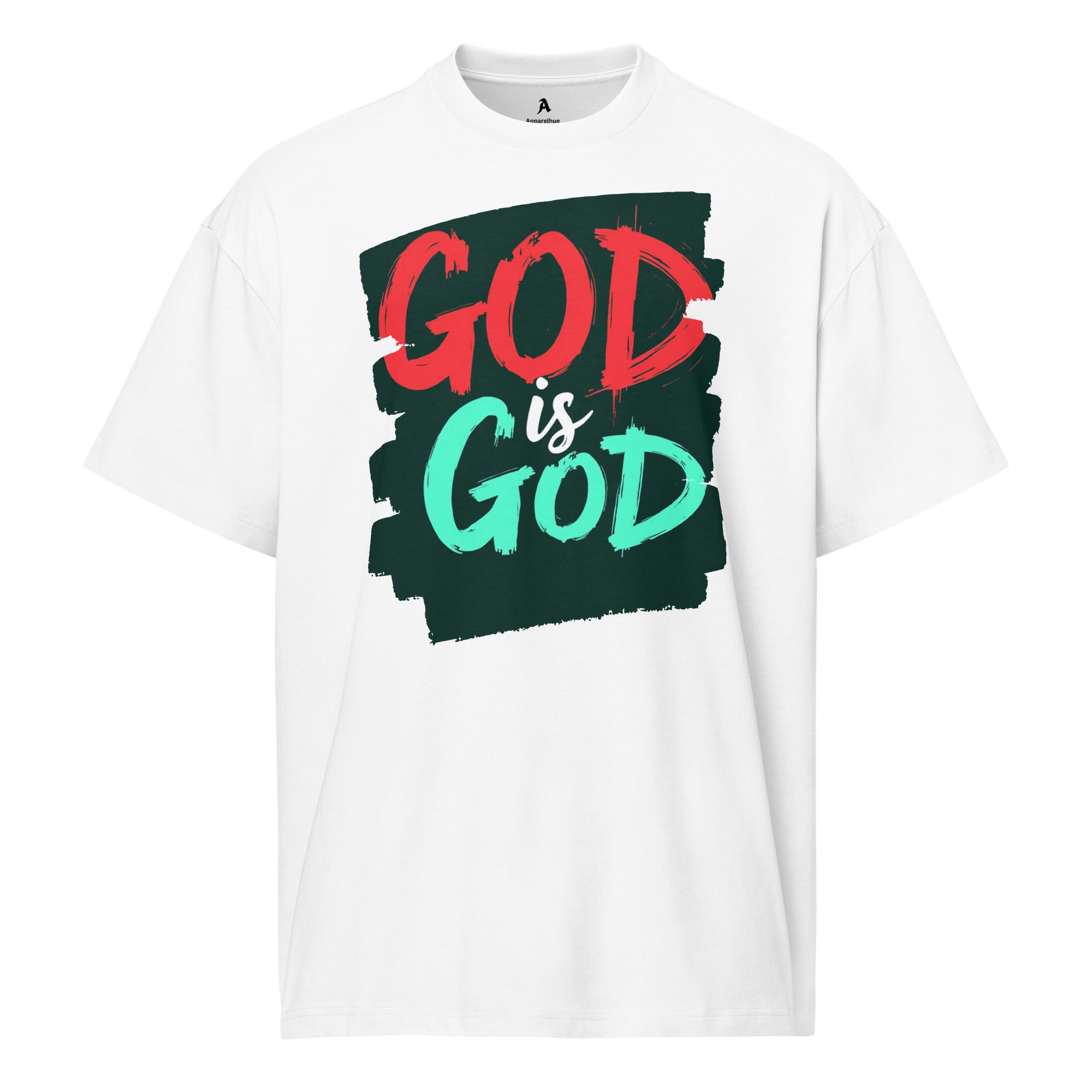 Christian men’s faith graphic tee GOD is GOD