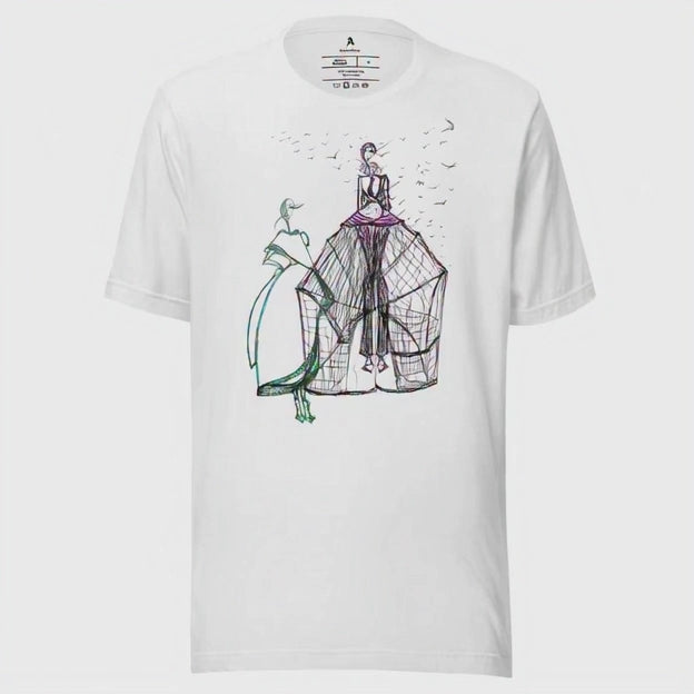 Surreal Elegance Fashion Illustration T-Shirt