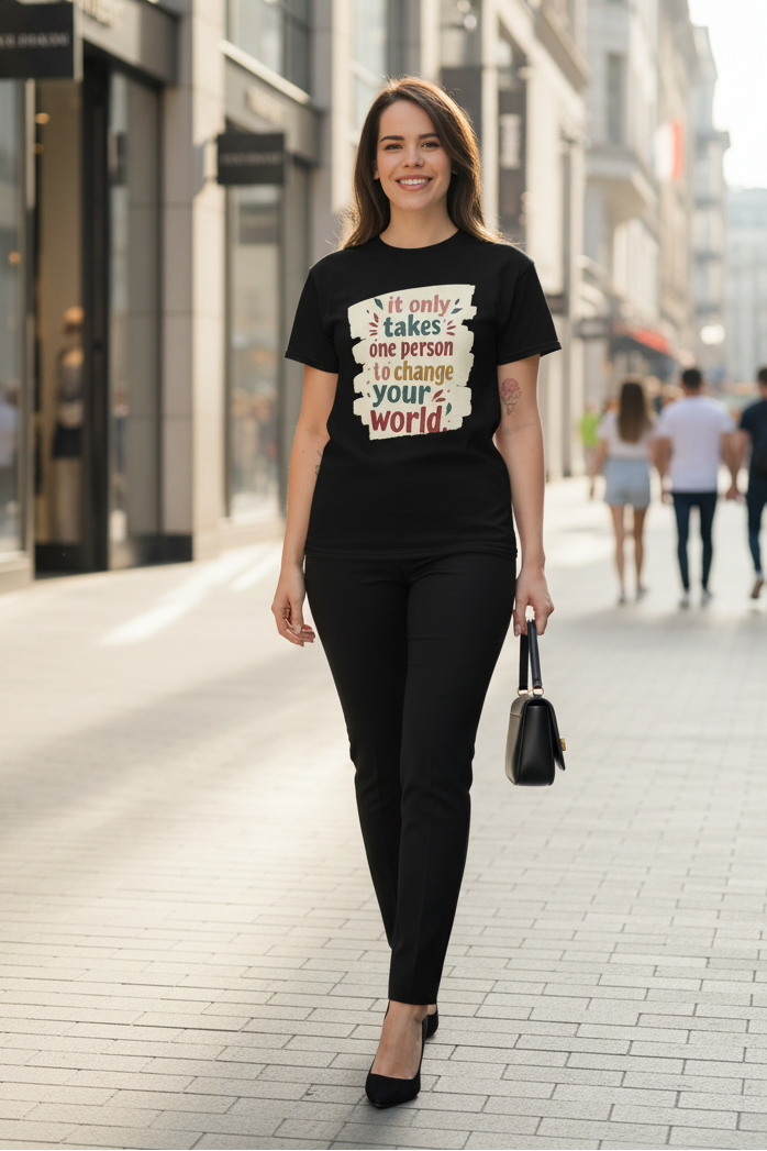 Motivational Quote Graphic Tee