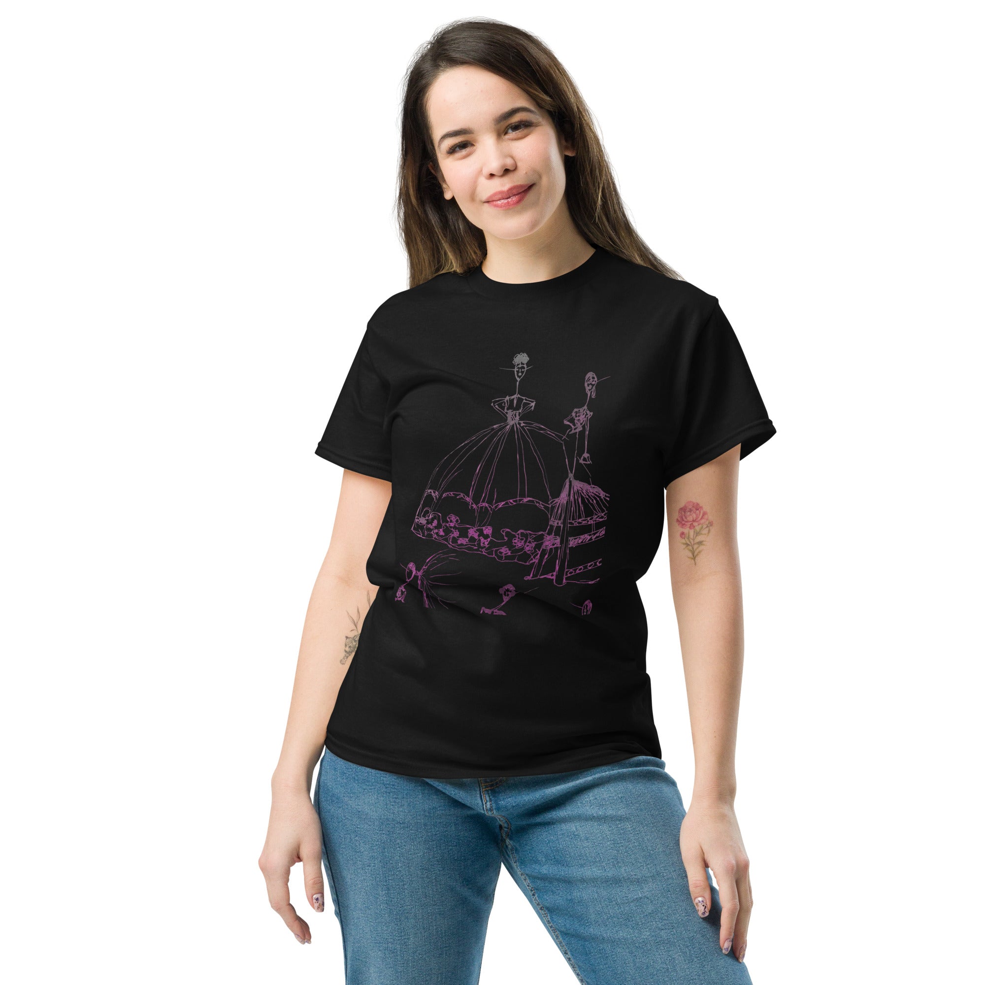feminine abstract fashion illustration tee