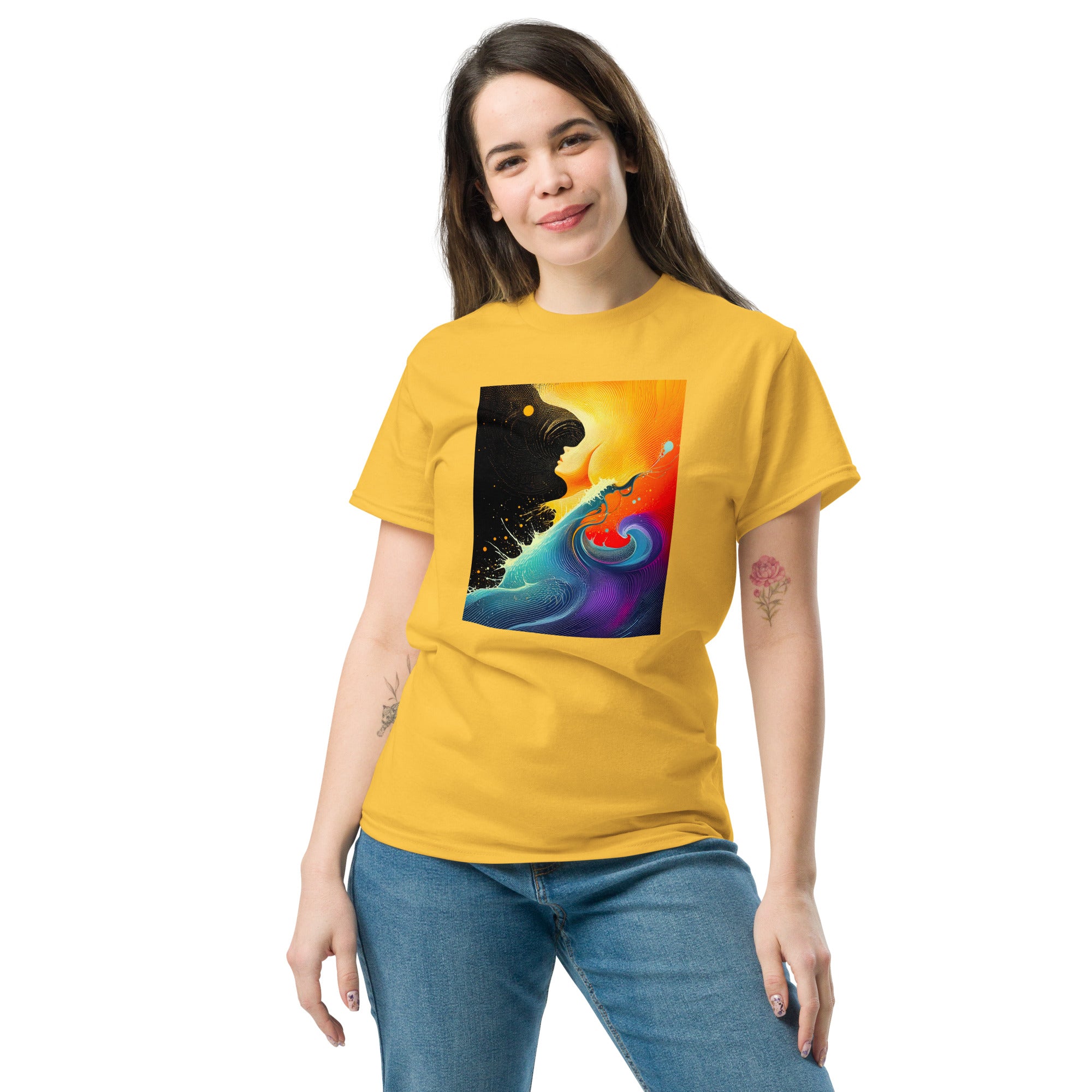 high detail abstract art t shirt print