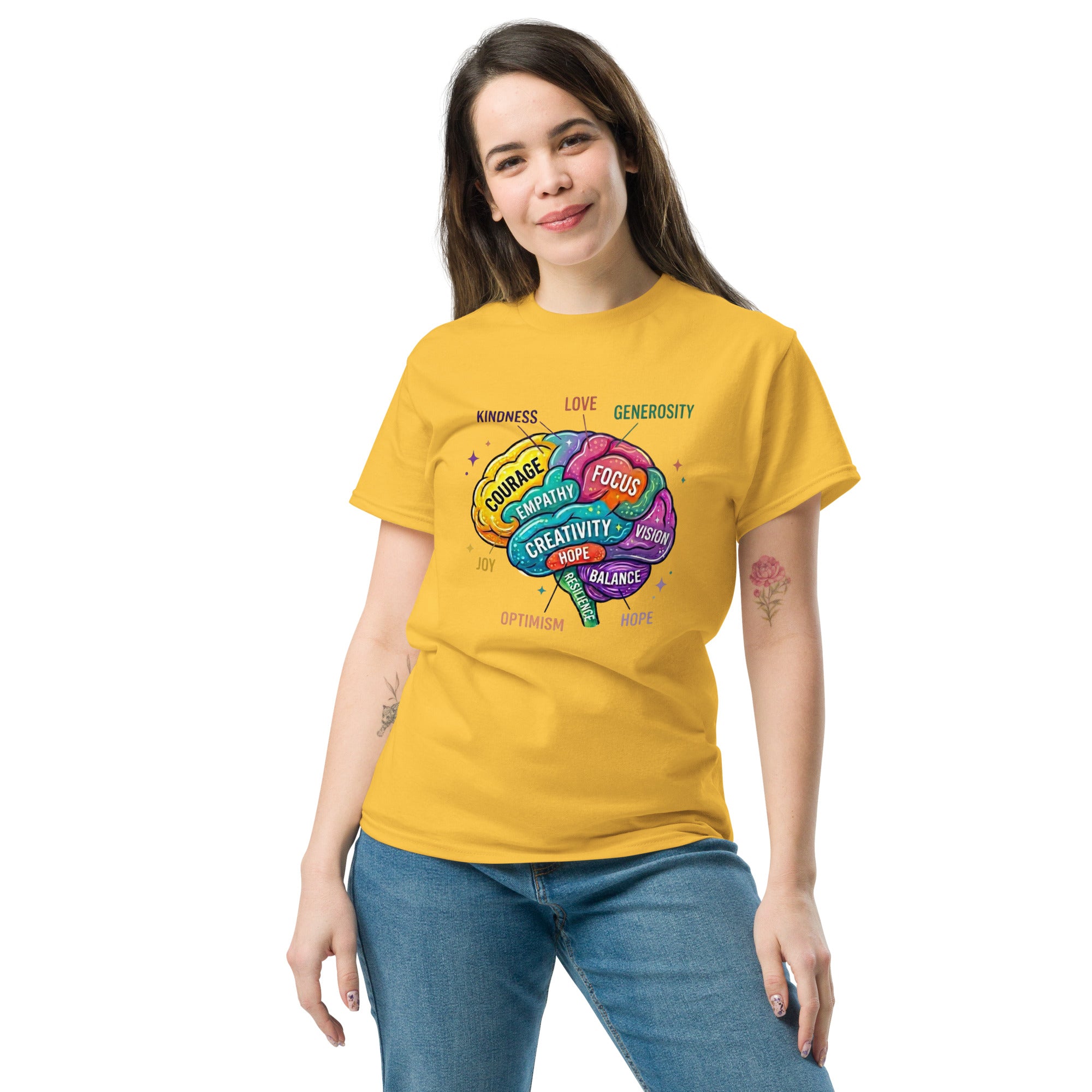 colourful streetwear brain design outfit