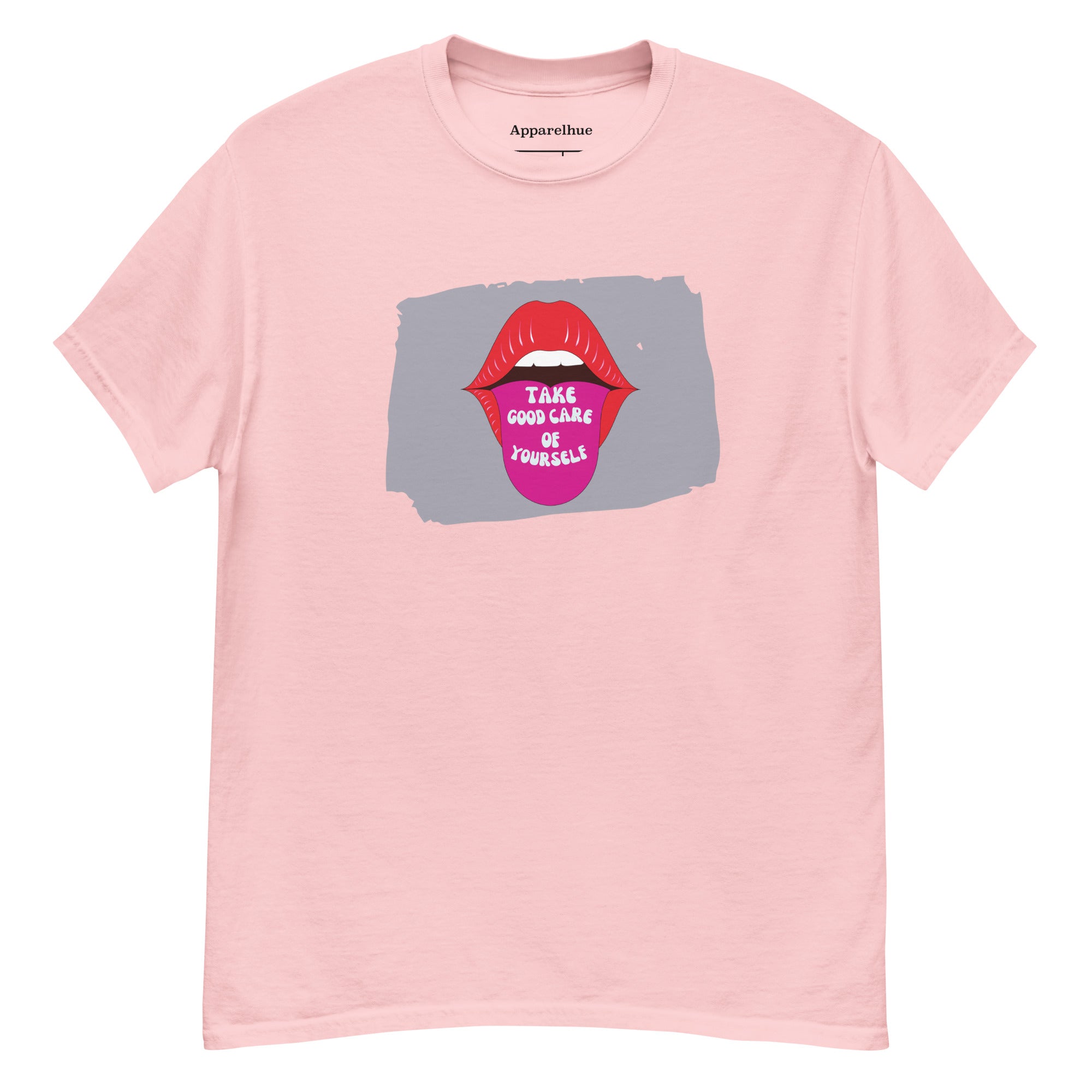 Model showcasing the unisex fit of the mental health awareness t-shirt.
