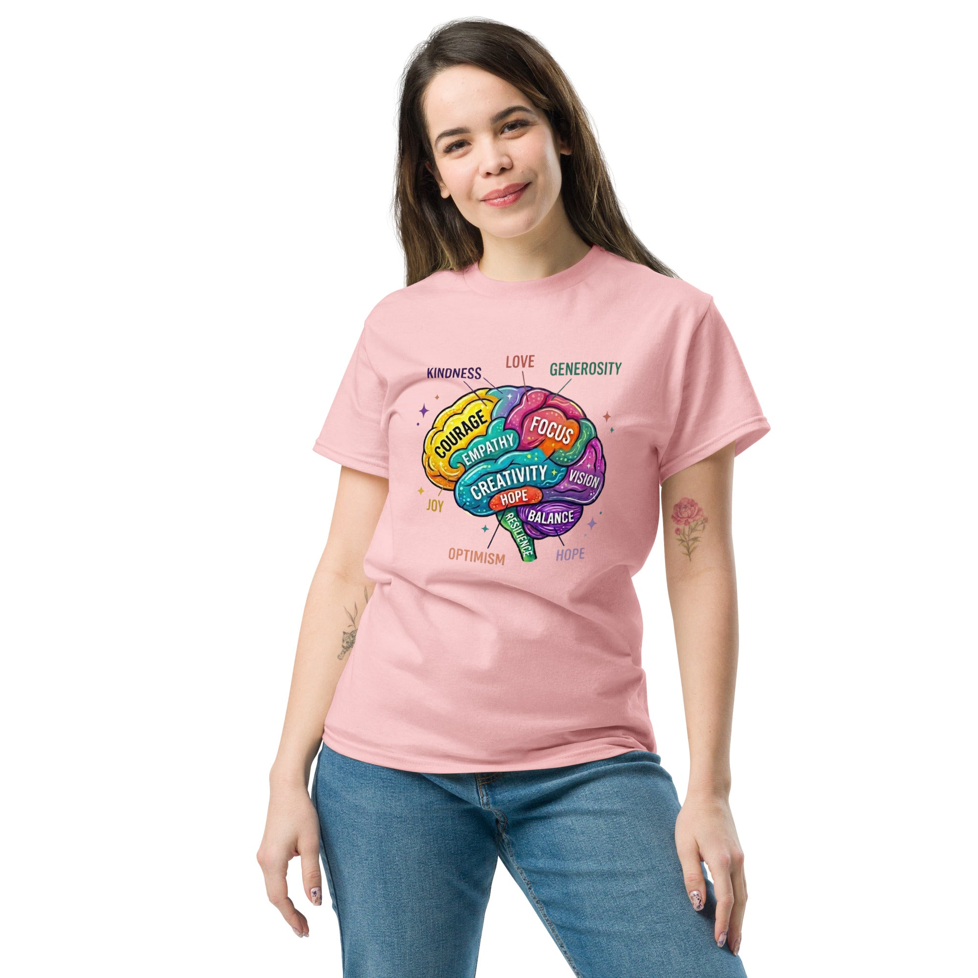 abstract brain art fashion t shirt