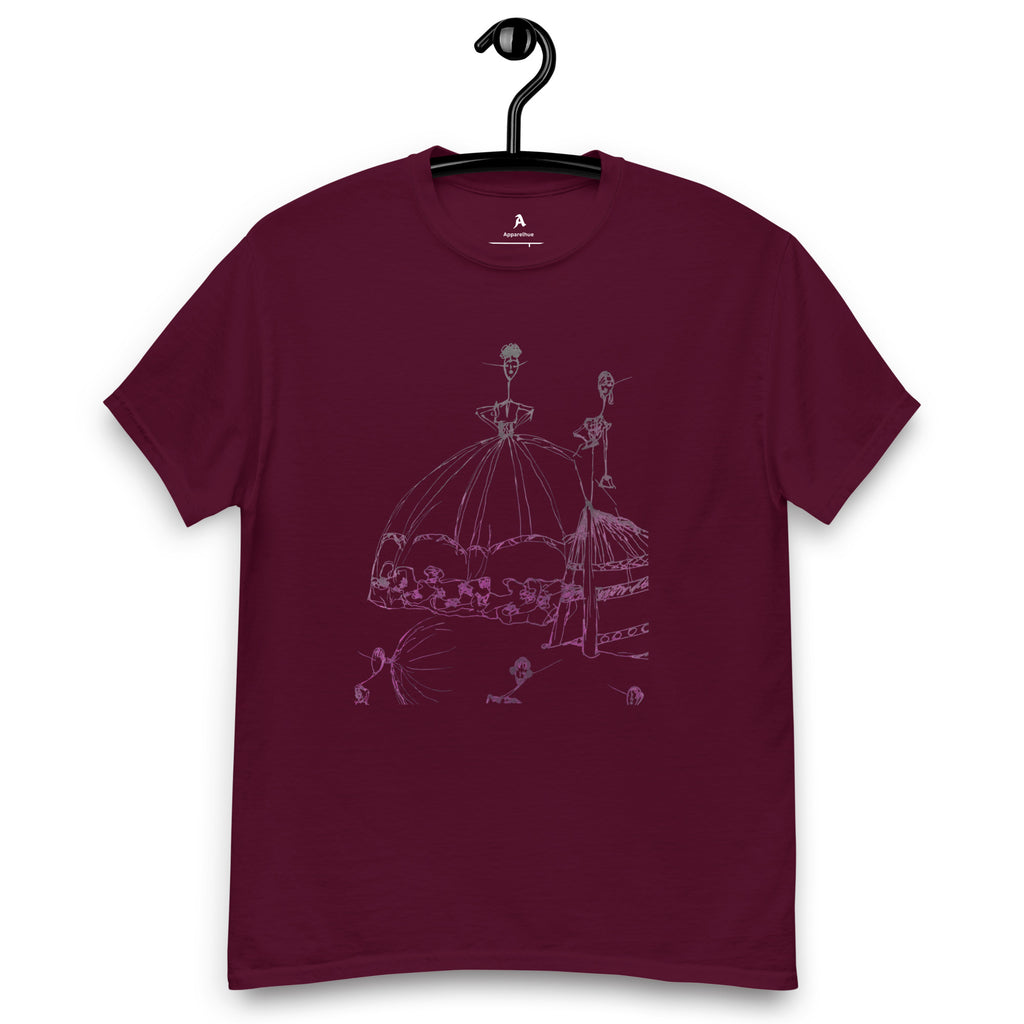 elegant floral sketch t shirt design