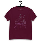 elegant floral sketch t shirt design