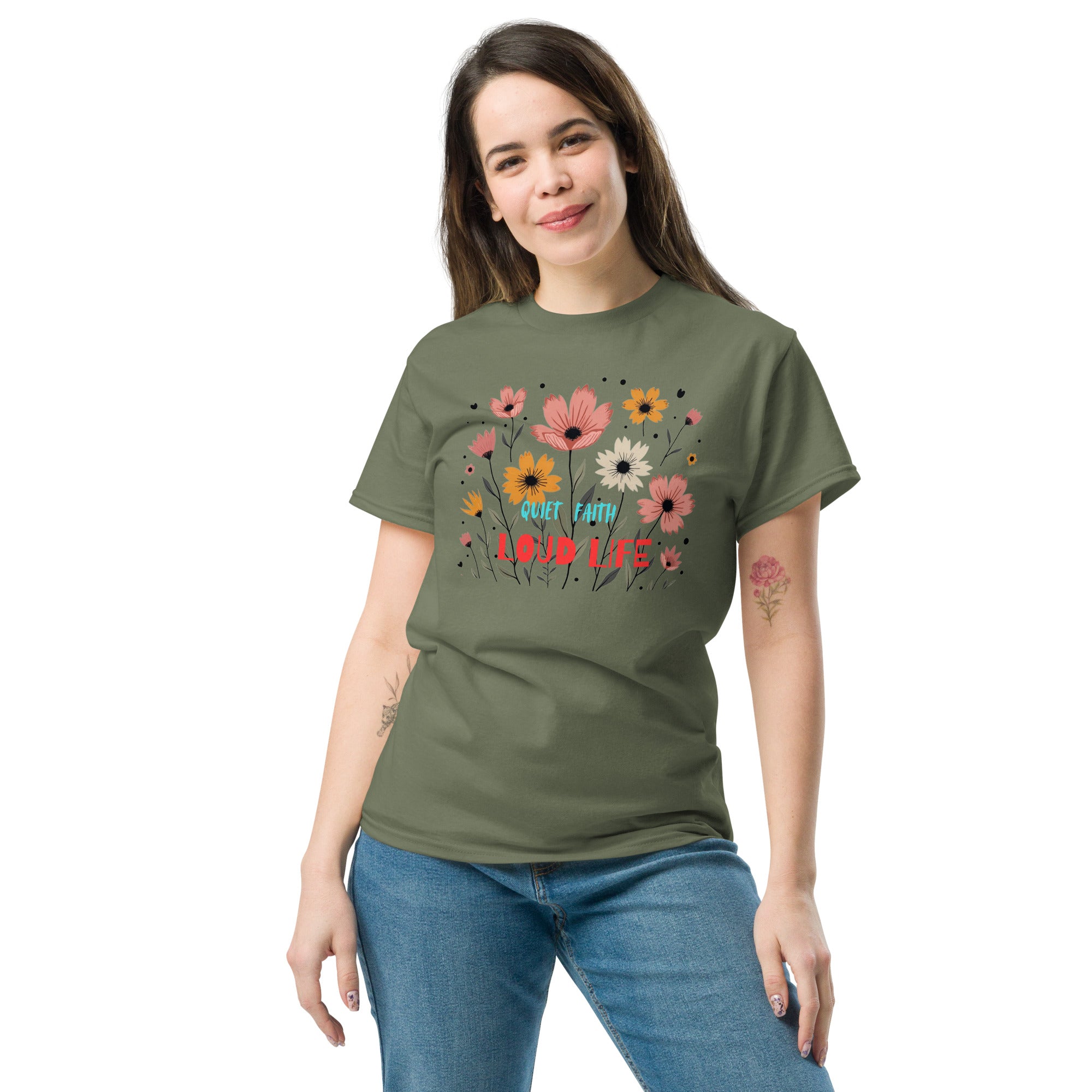 the Quiet Faith Loud Life apparel.