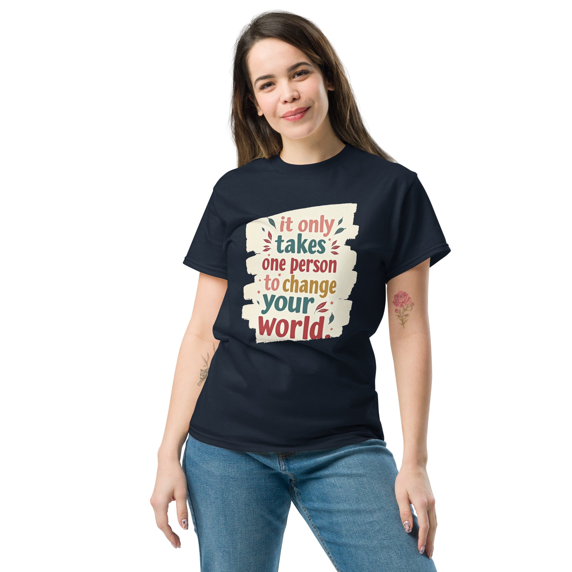 Apparel Hue Art package featuring the motivational shirt.