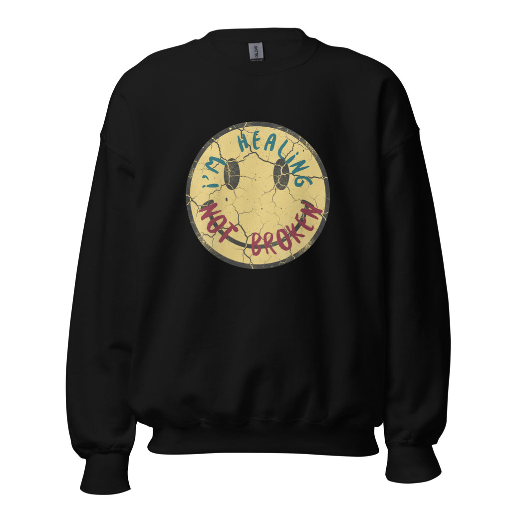 healing message sweatshirt front view