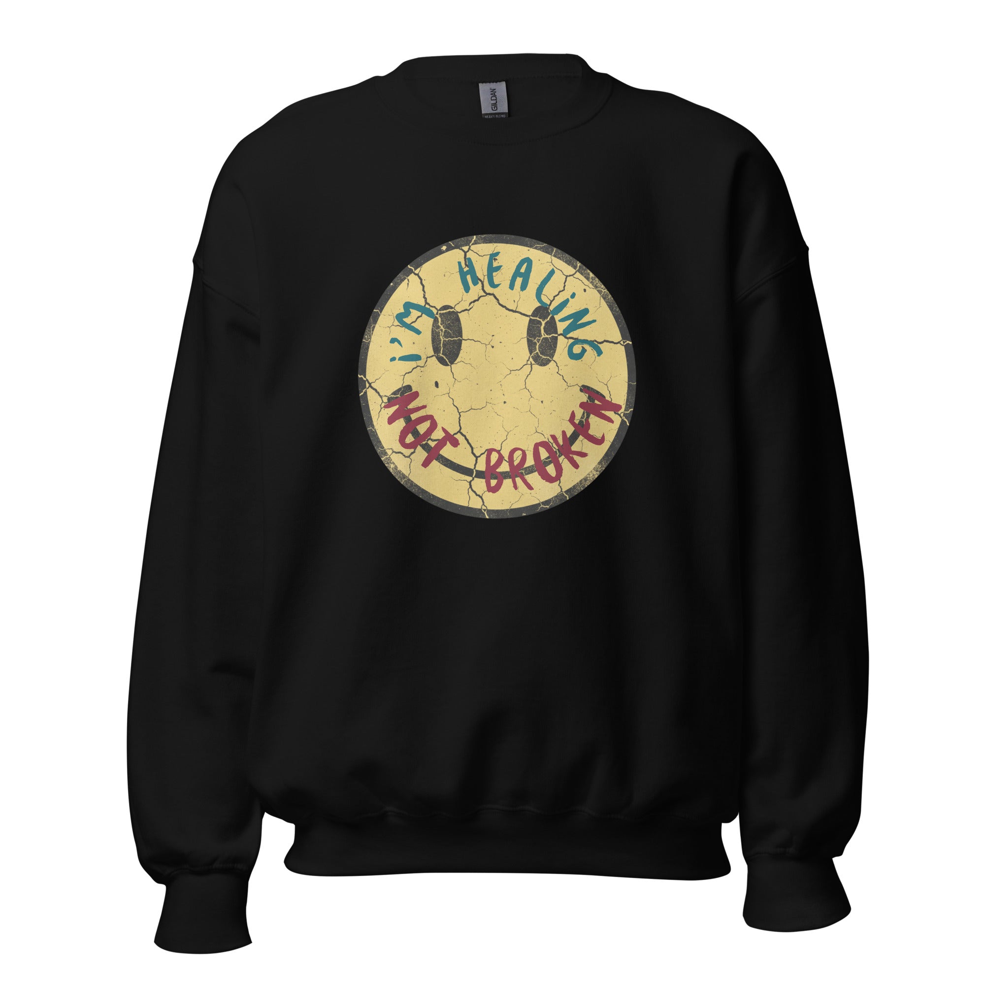 healing message sweatshirt front view