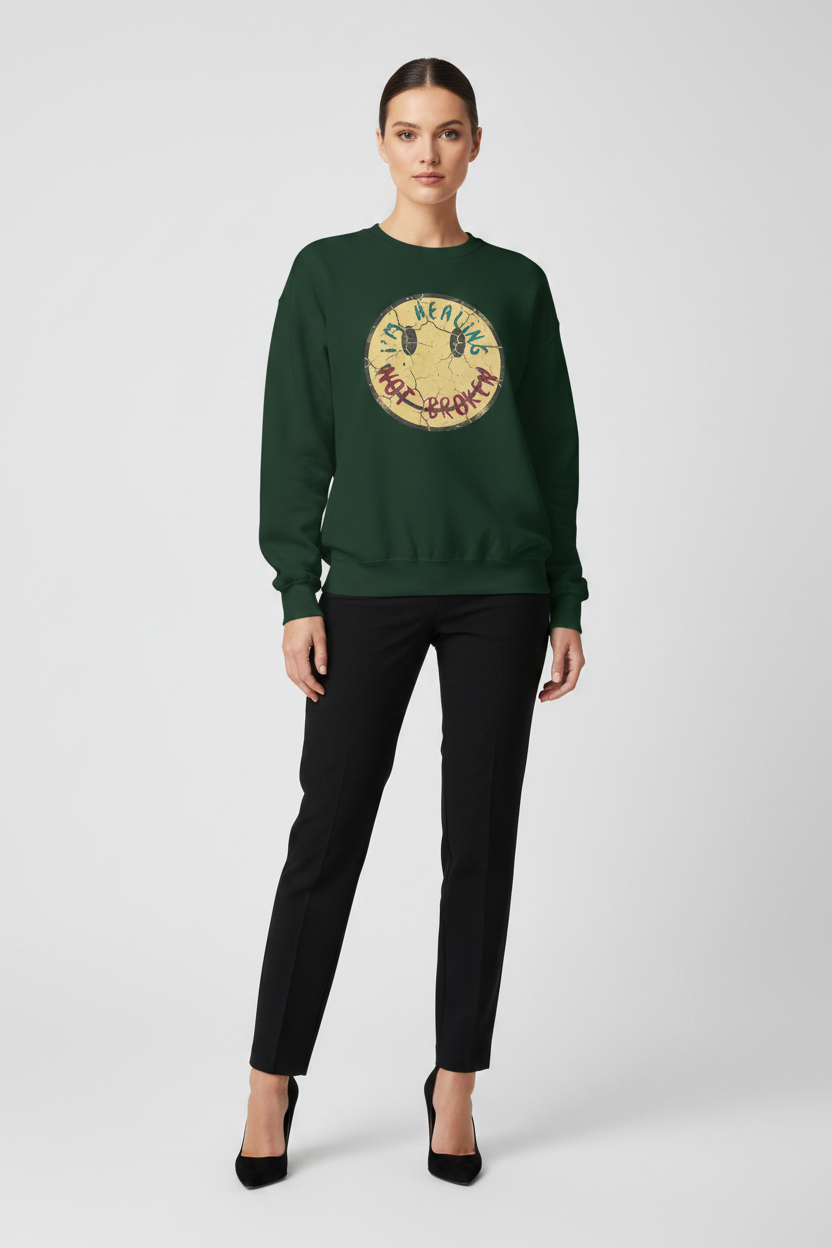 Not Broken Just Healing Crewneck