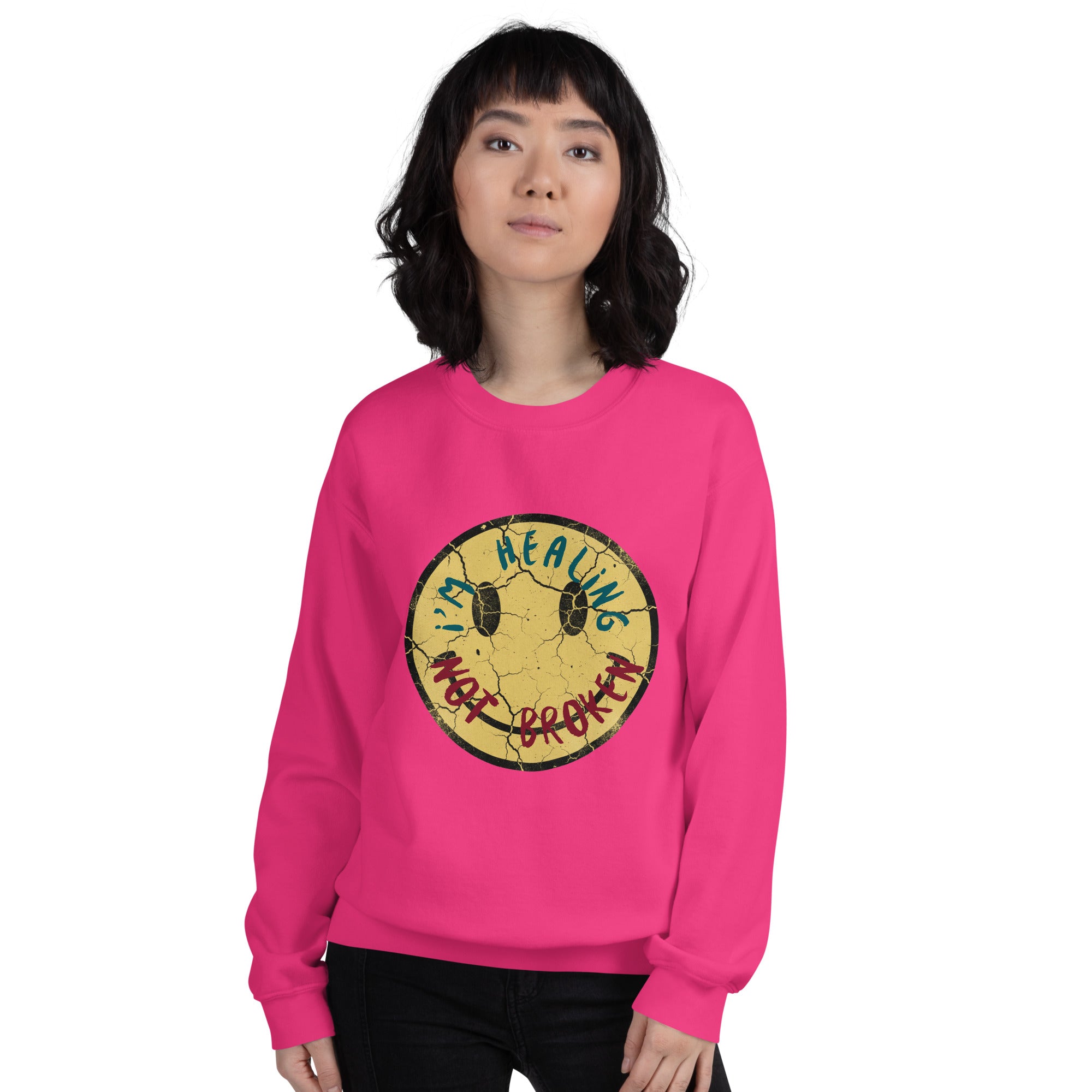 inspirational crewneck sweatshirt outfit