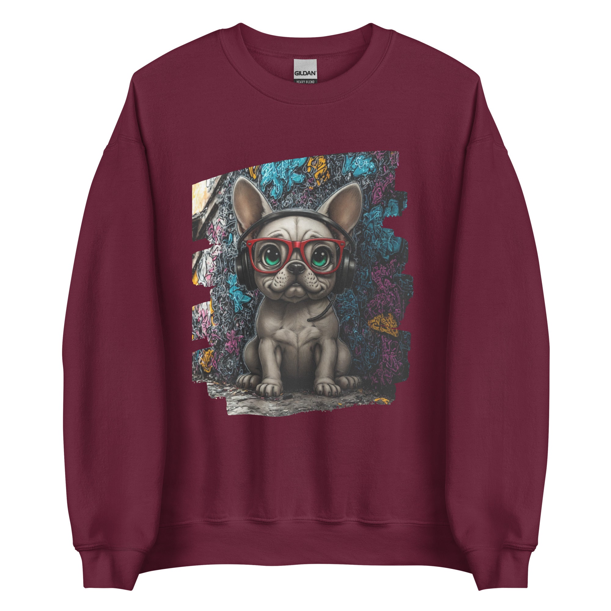 Frenchie DJ sweatshirt lifestyle streetwear look