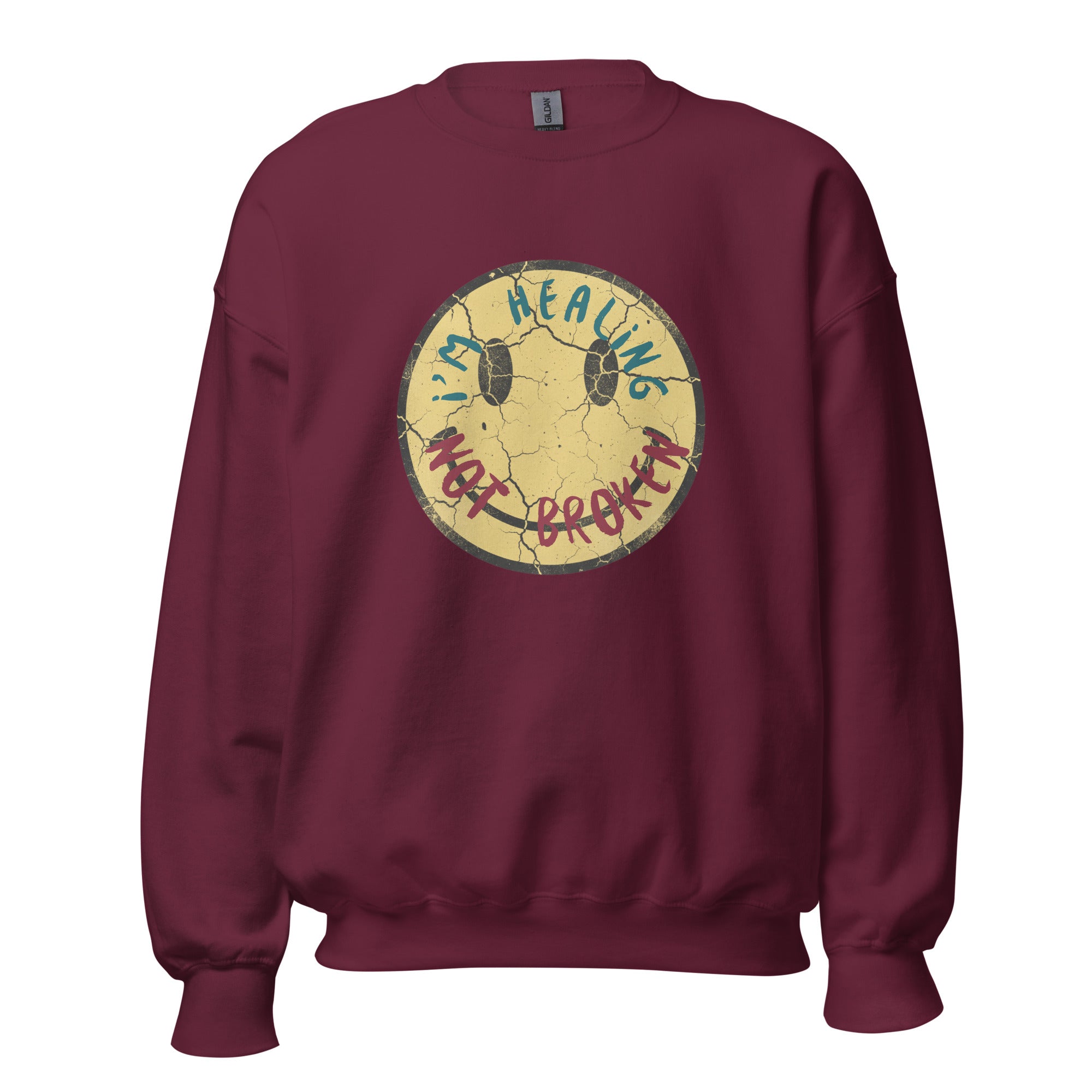 empowering quote sweatshirt close up