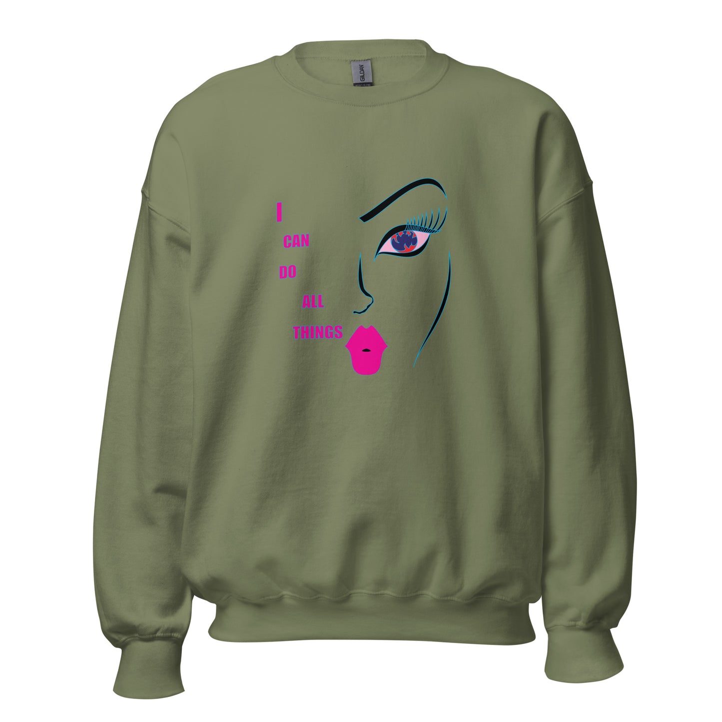 Empower Your Style with I Can Do All Things Graphic Art Sweatshirt | Apparelhue