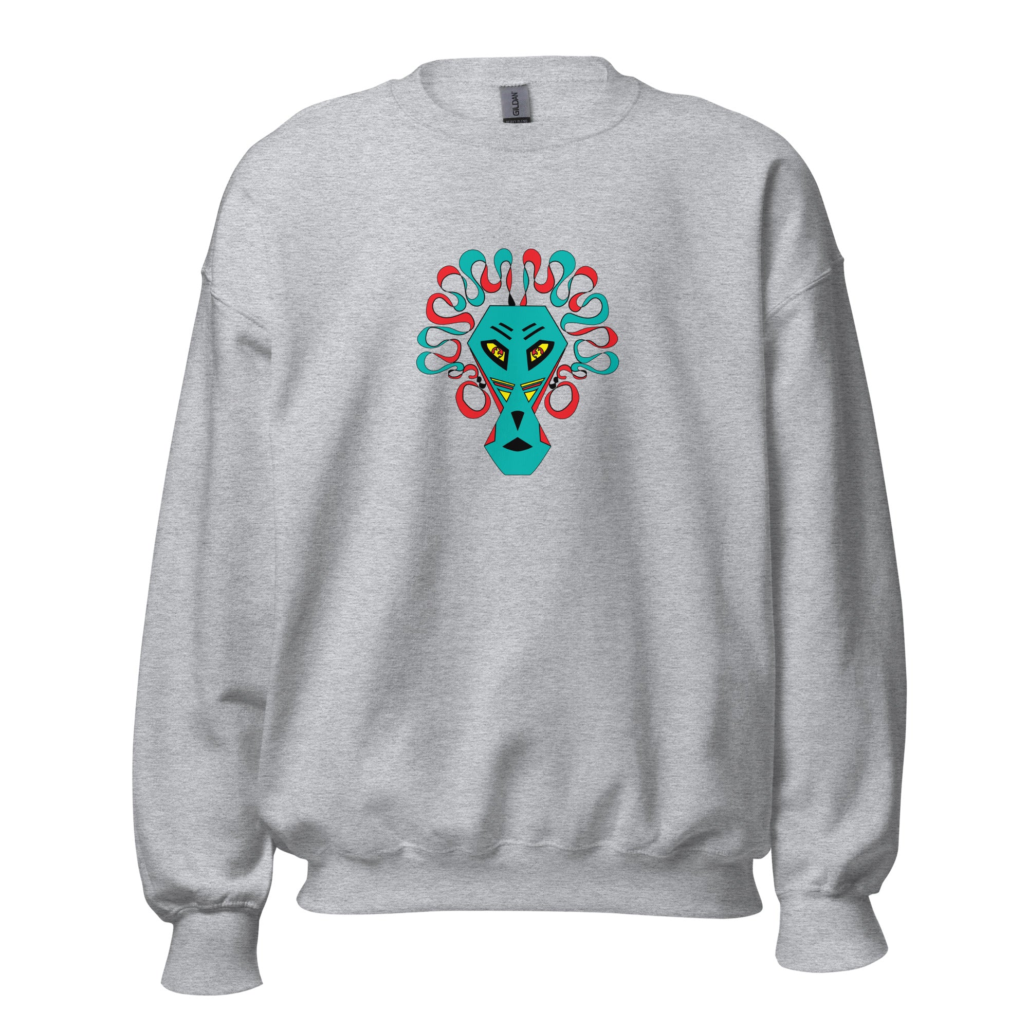 Lion Mask  Print Sweatshirt