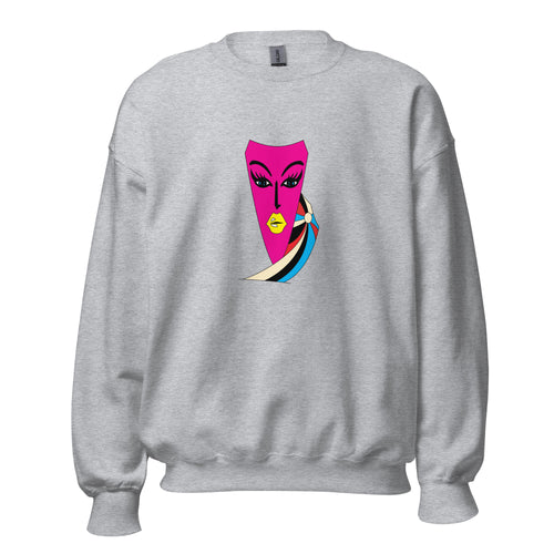 Abstract Face Print Top