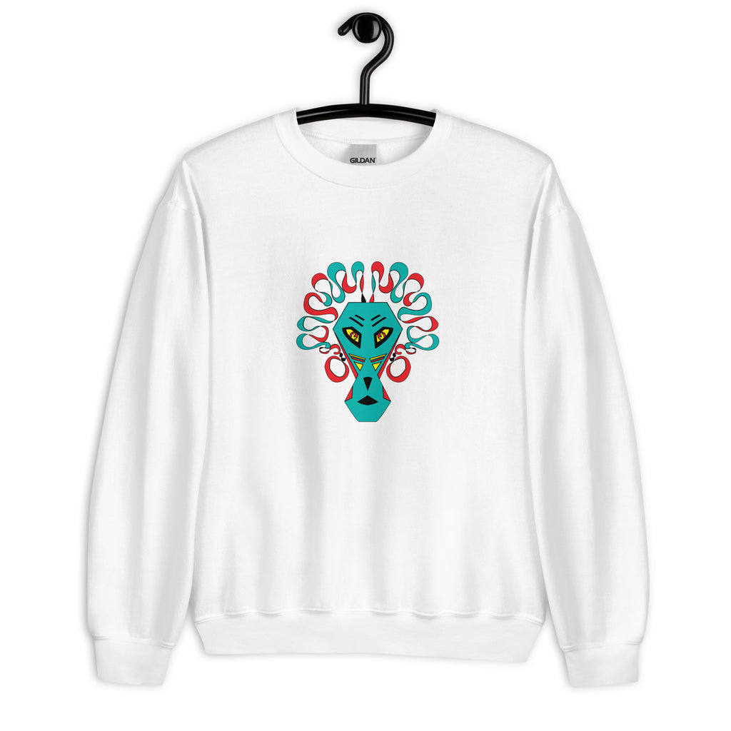 Lion Mask  Print Sweatshirt