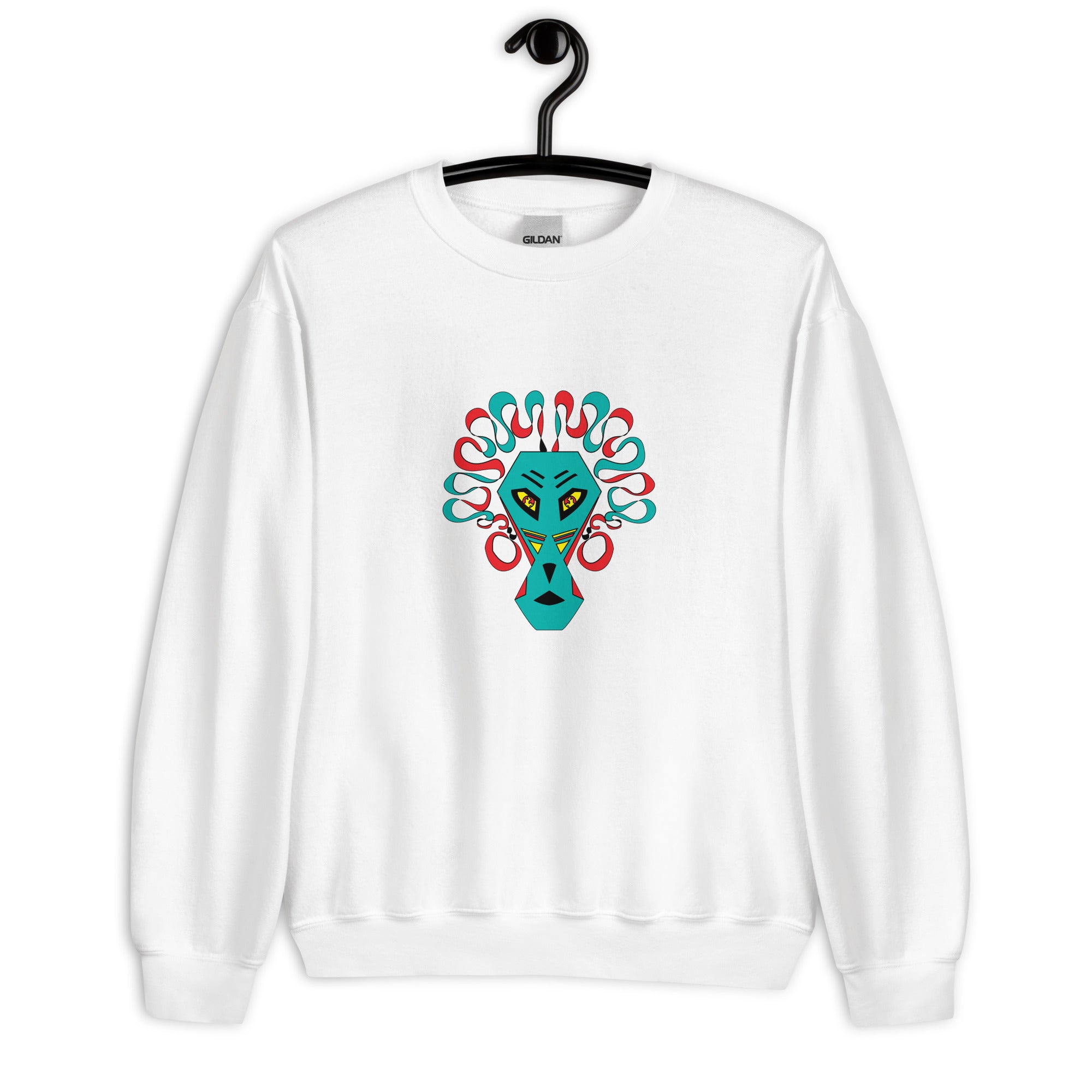Lion Mask  Print Sweatshirt