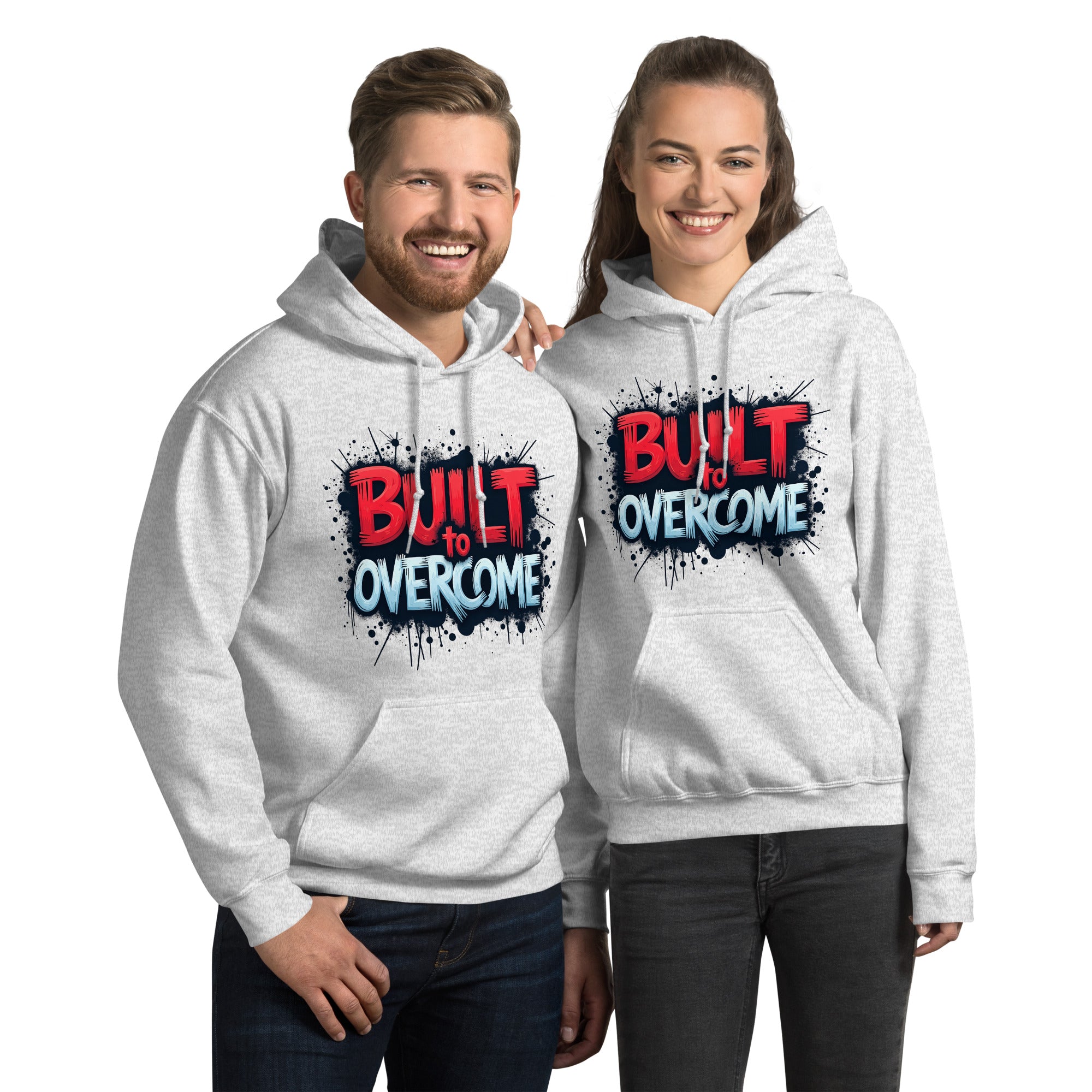 Built to Overcome hoodie close-up fabric texture