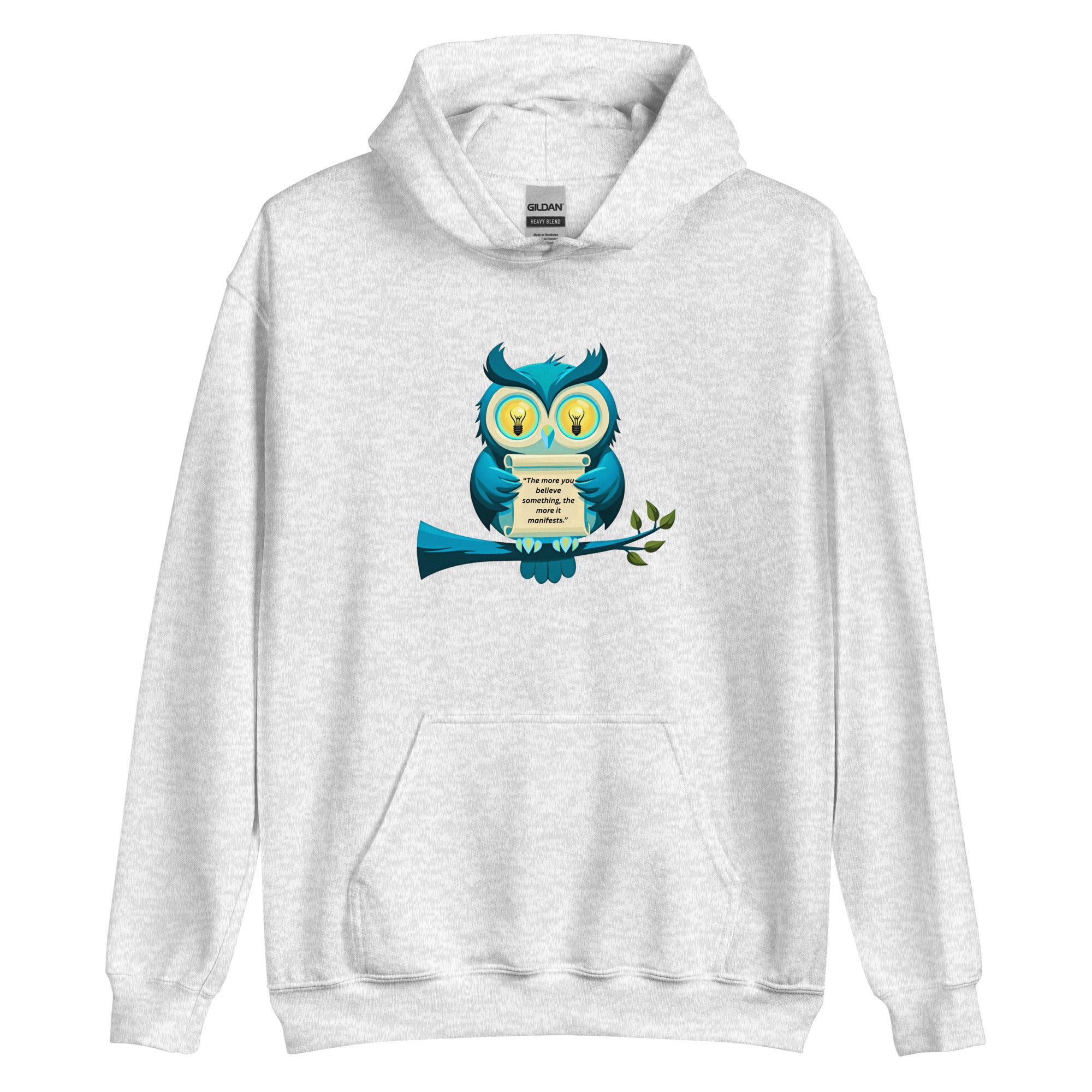 Unisex fleece hoodie with kangaroo pocket detail