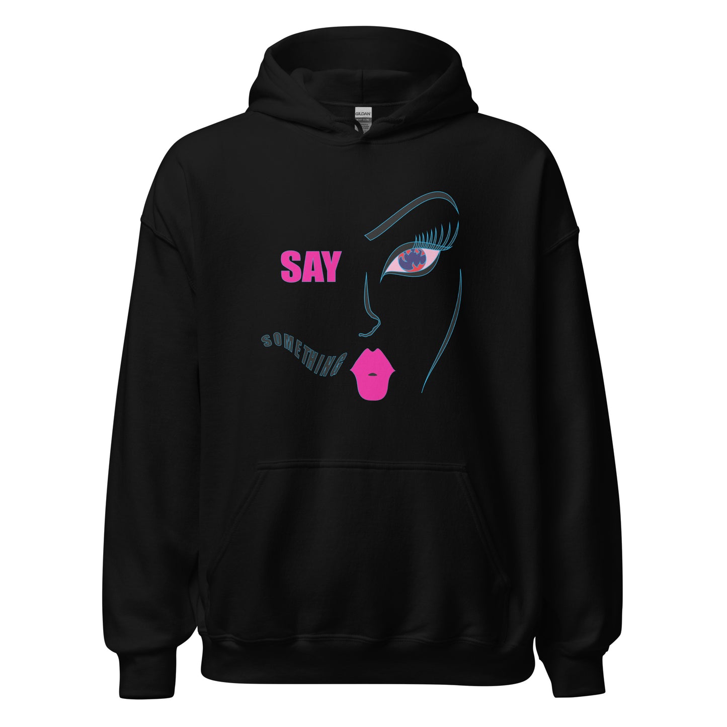 Women's Letter Graphic Print Long Sleeve Hoodie Sweatshirt, Women's Oversized Aesthetic Hoodie, Art Letter Graphic Trendy Streetwear Hoodie
