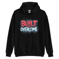 Built to Overcome unisex hoodie inspirational message detail