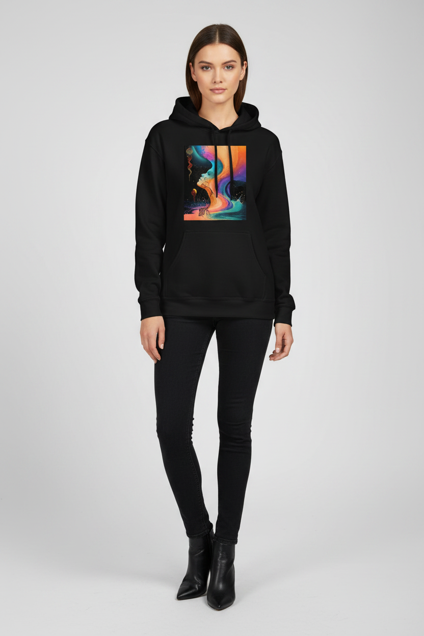 Inner Harmony Abstract Art Hoodie