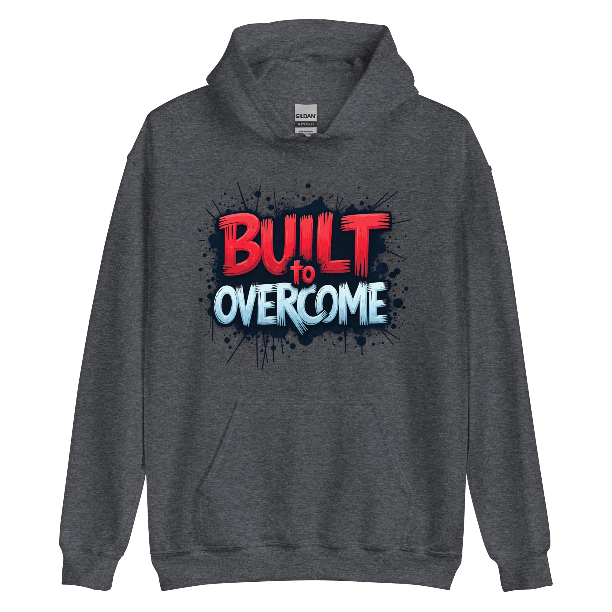 Built to Overcome hoodie empowering street fashion style