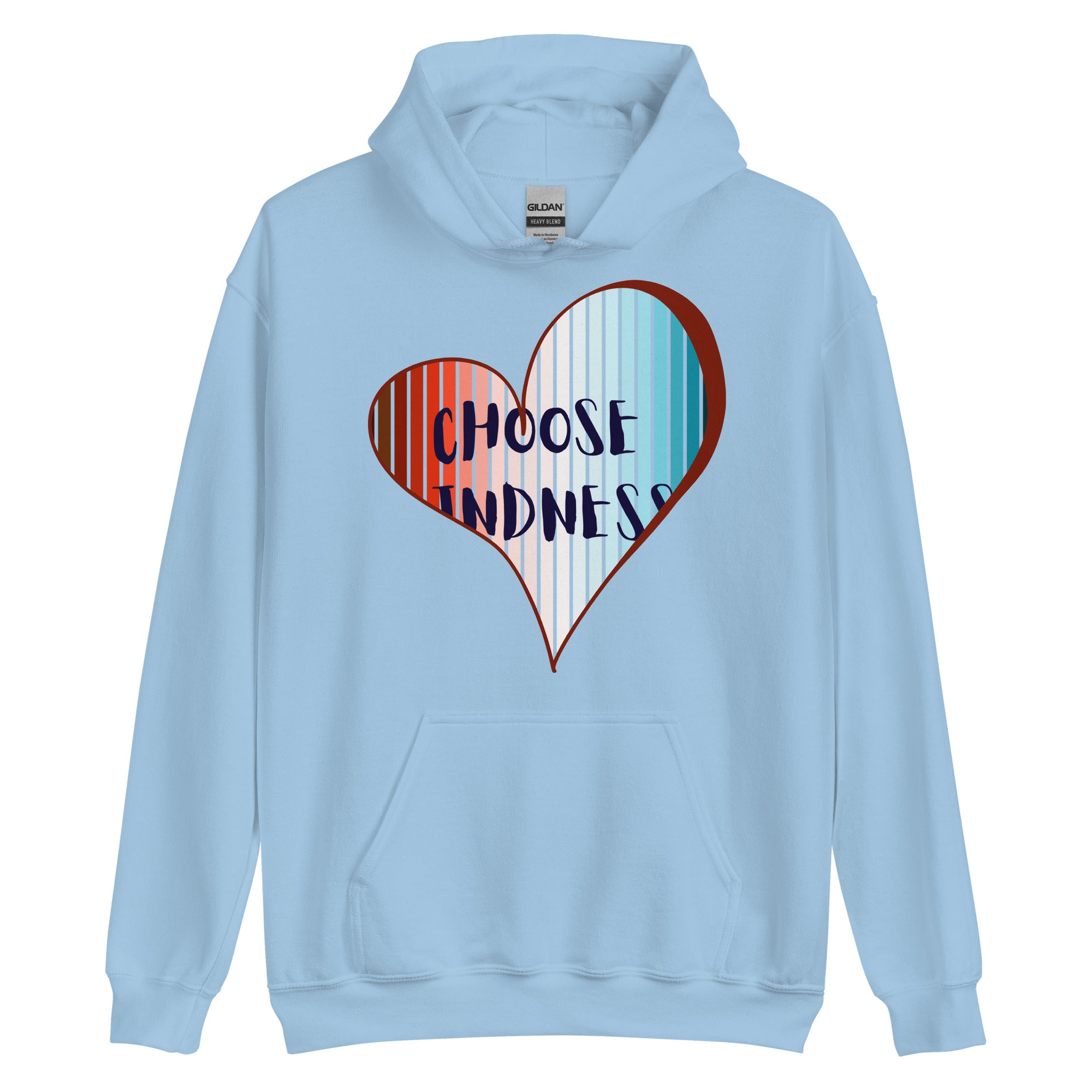 Choose Kindness hoodie front and back view