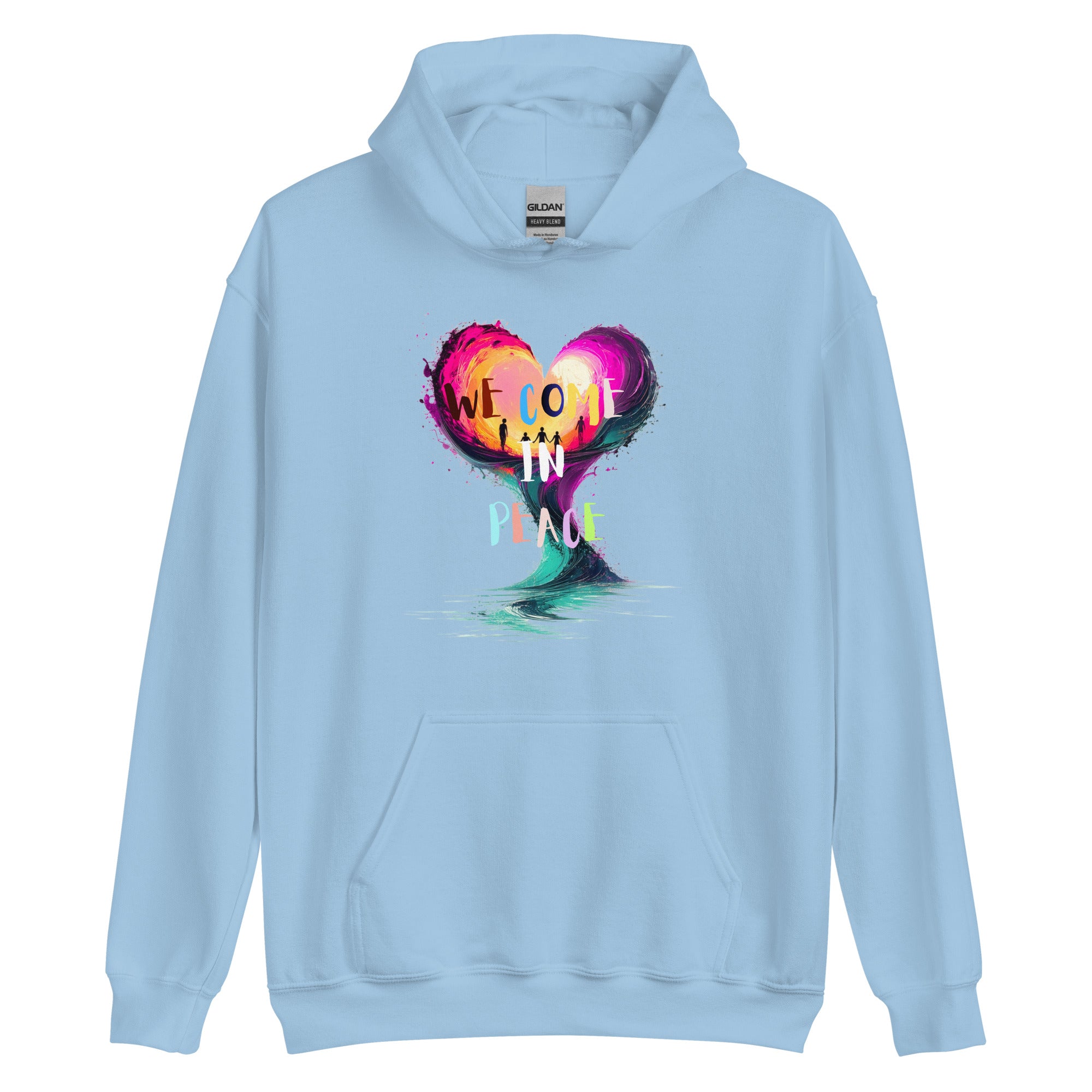 Apparelhue peace hoodie detail print