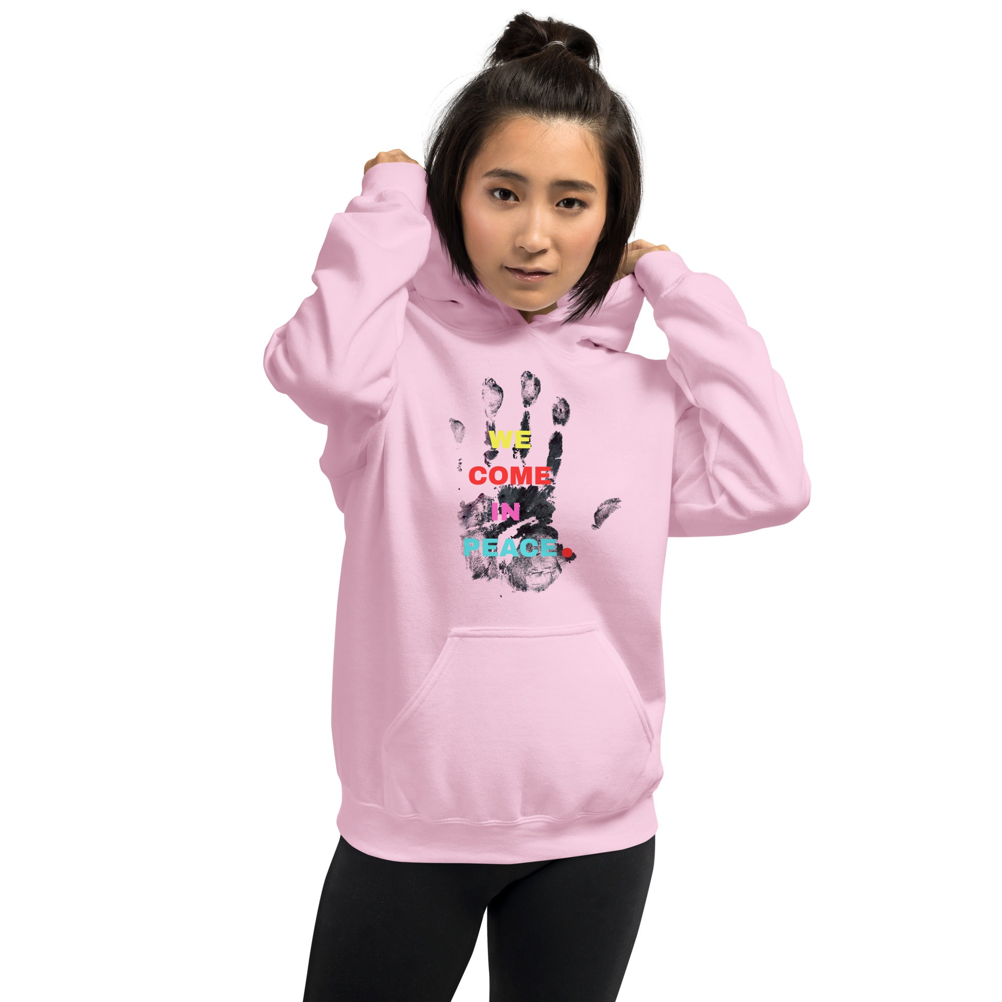 Conscious streetwear peace hoodie lifestyle