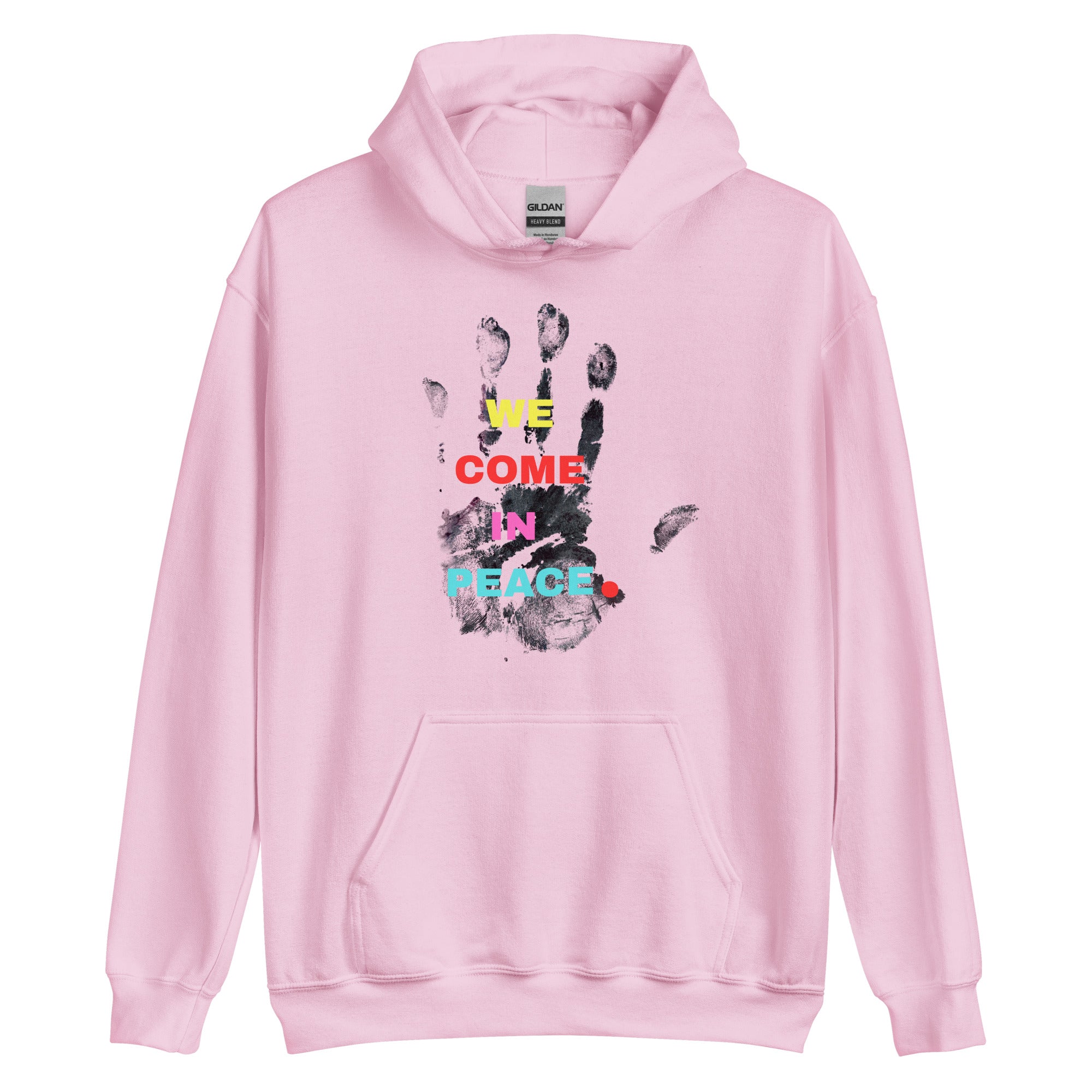 Bold typography hoodie front print