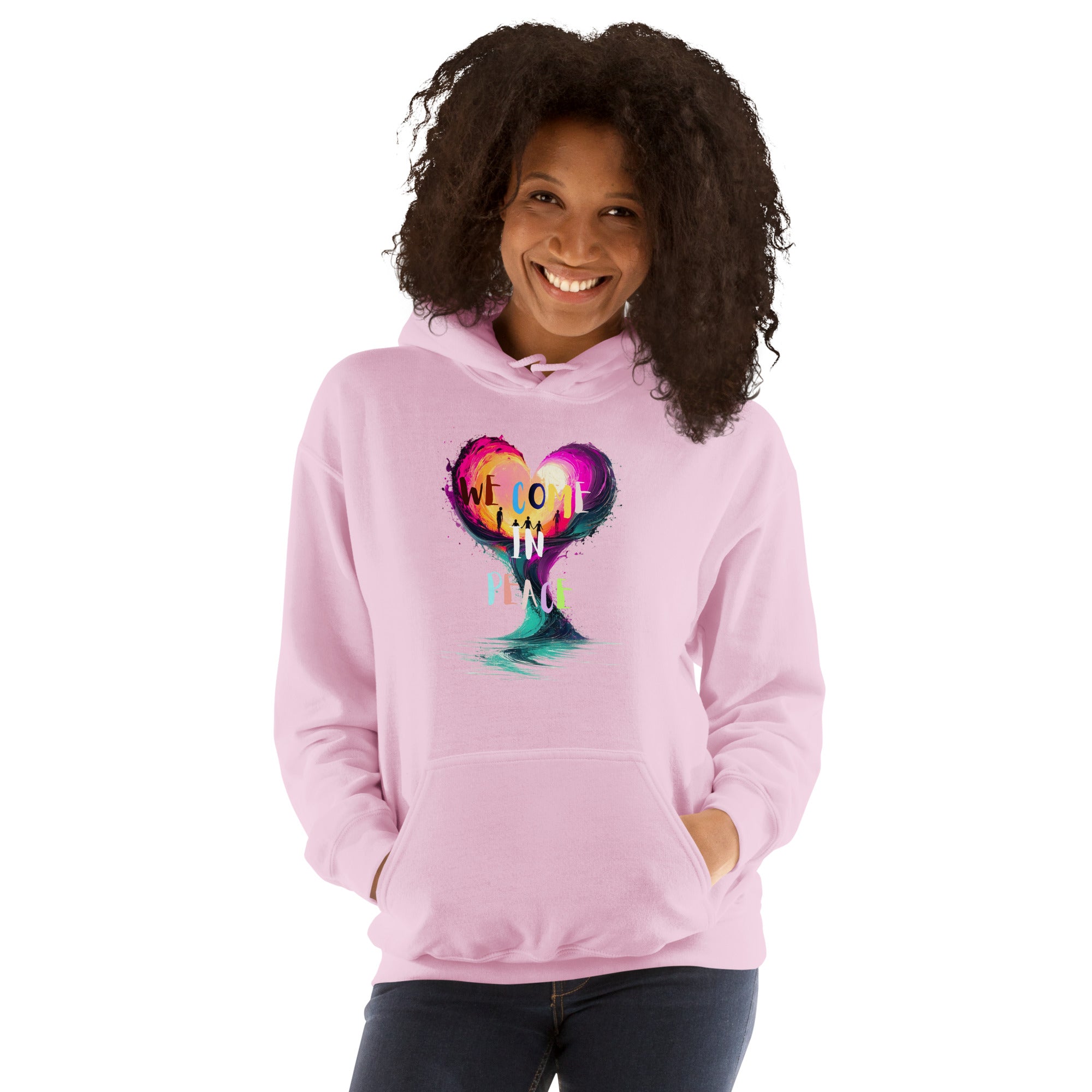 Unisex peace hoodie urban fashion