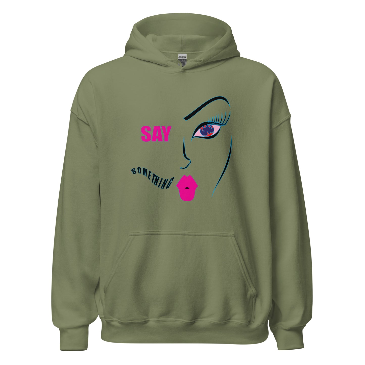 Women's Letter Graphic Print Long Sleeve Hoodie Sweatshirt, Women's Oversized Aesthetic Hoodie, Art Letter Graphic Trendy Streetwear Hoodie