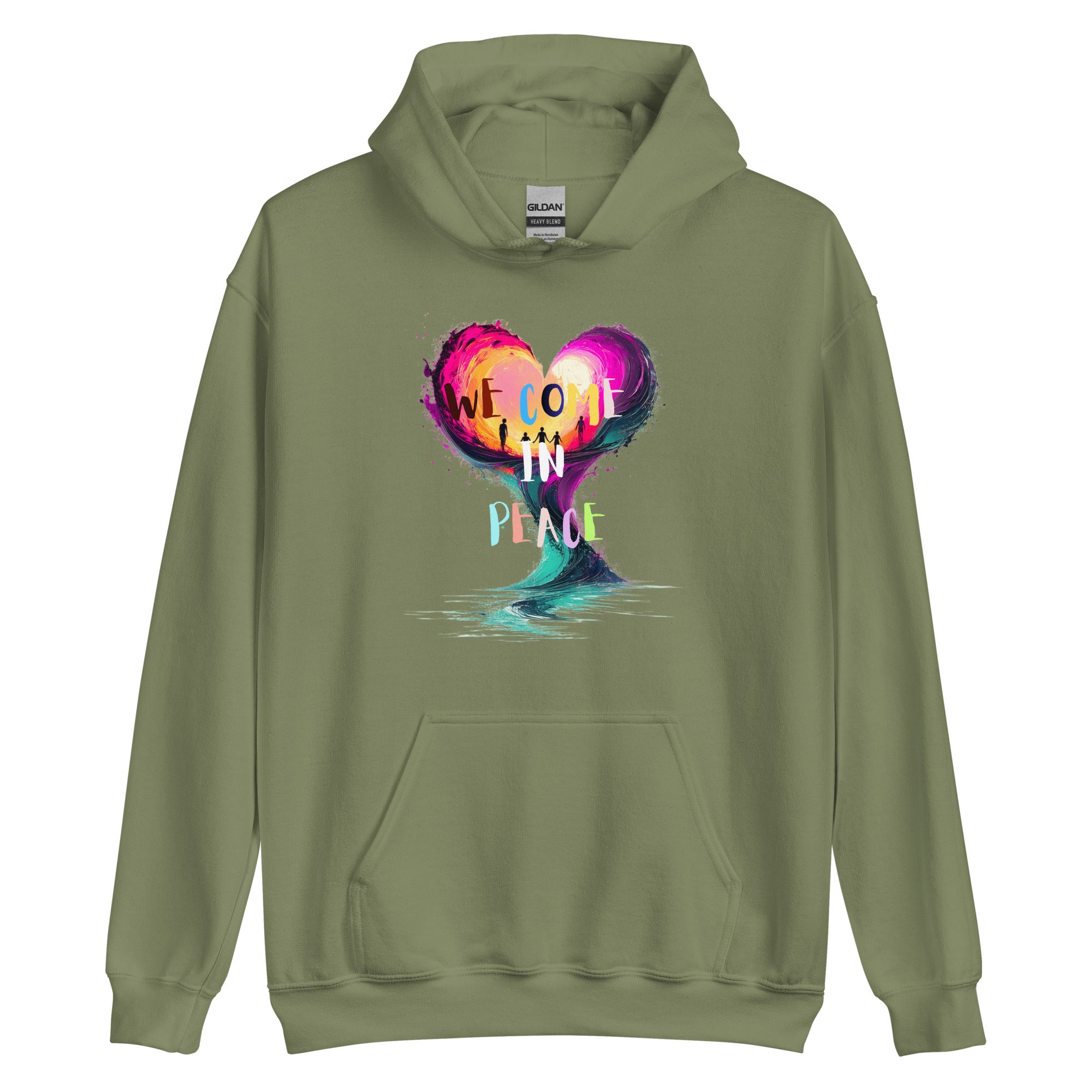 Hoodie with front pocket lifestyle shot
