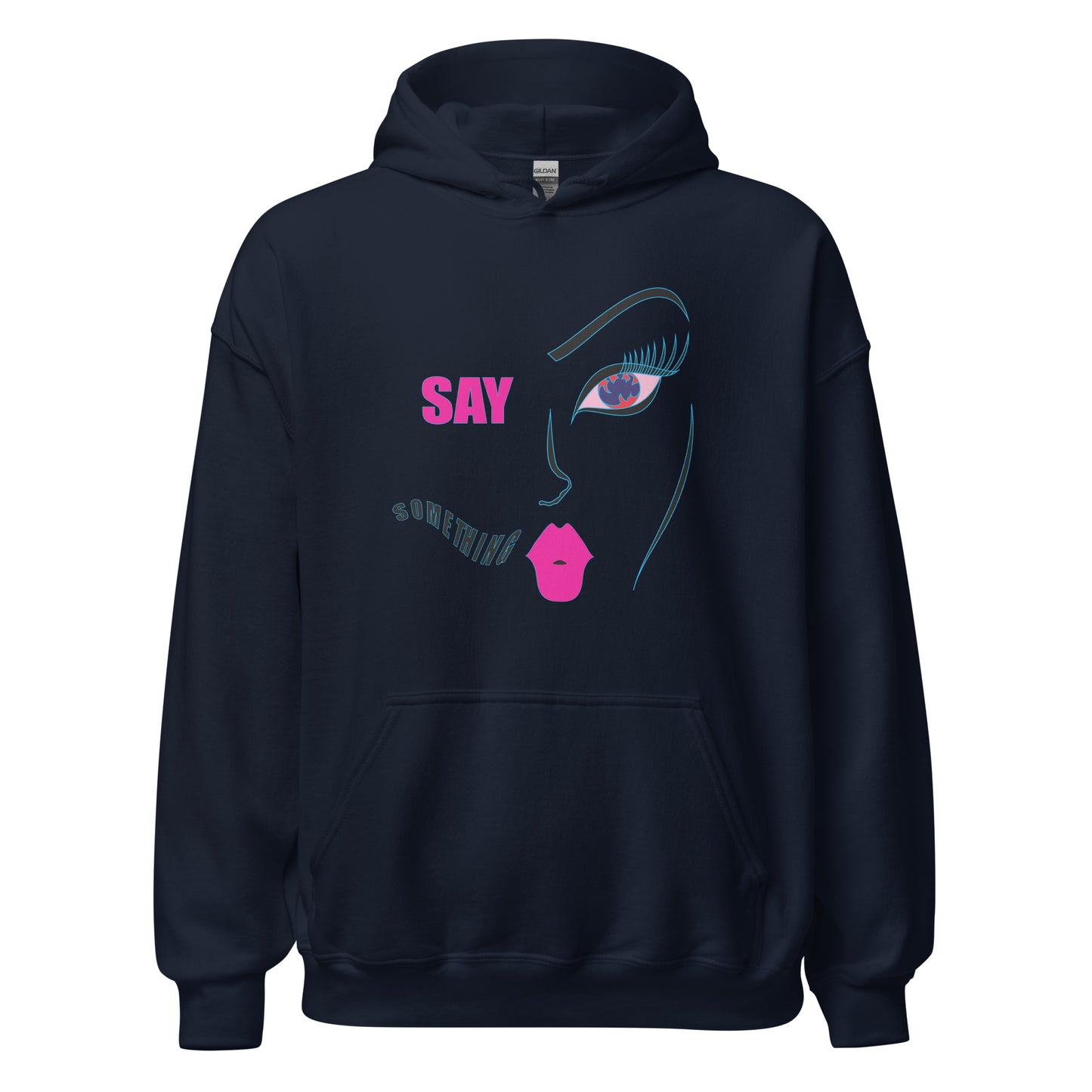 Women's Letter Graphic Print Long Sleeve Hoodie Sweatshirt, Women's Oversized Aesthetic Hoodie, Art Letter Graphic Trendy Streetwear Hoodie