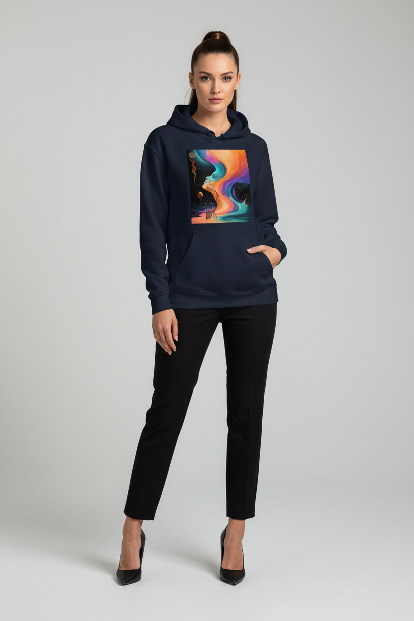 Inner Harmony Abstract Art Hoodie
