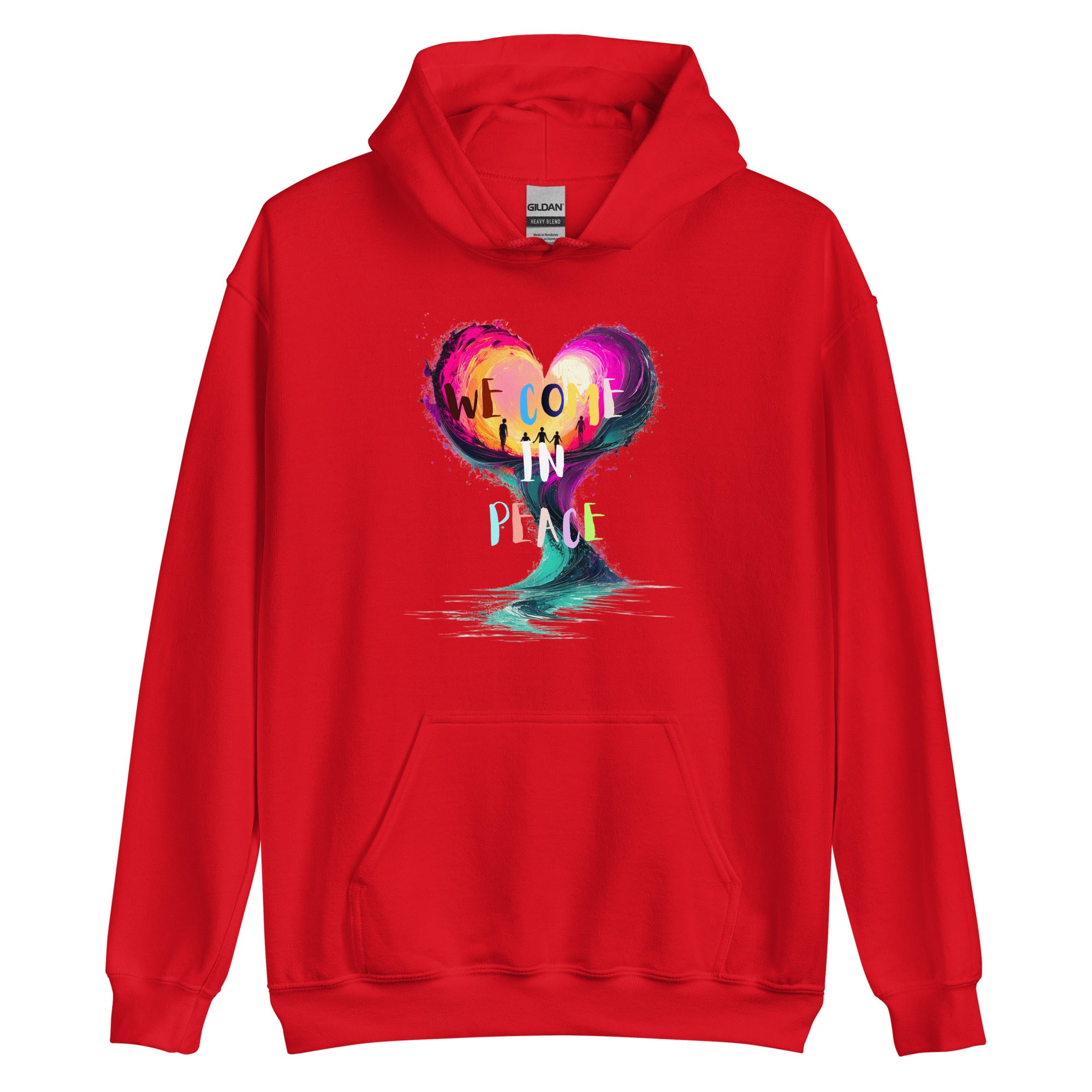 Modern artistic hoodie design close up