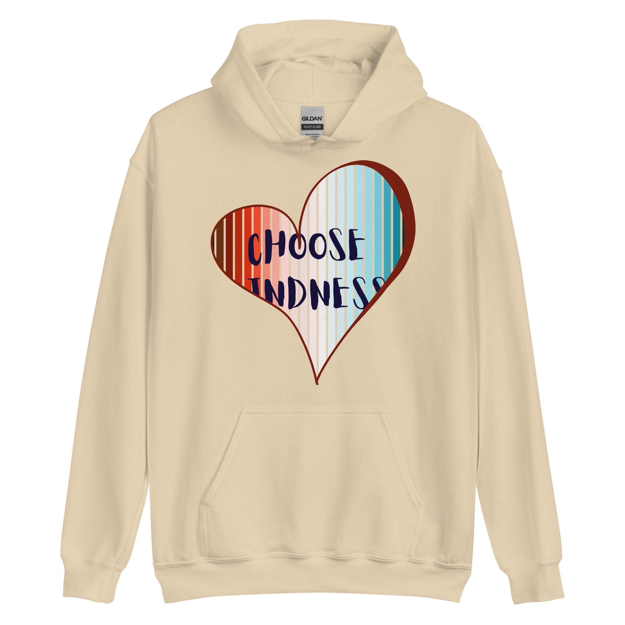 Minimalist quote hoodie neutral background
