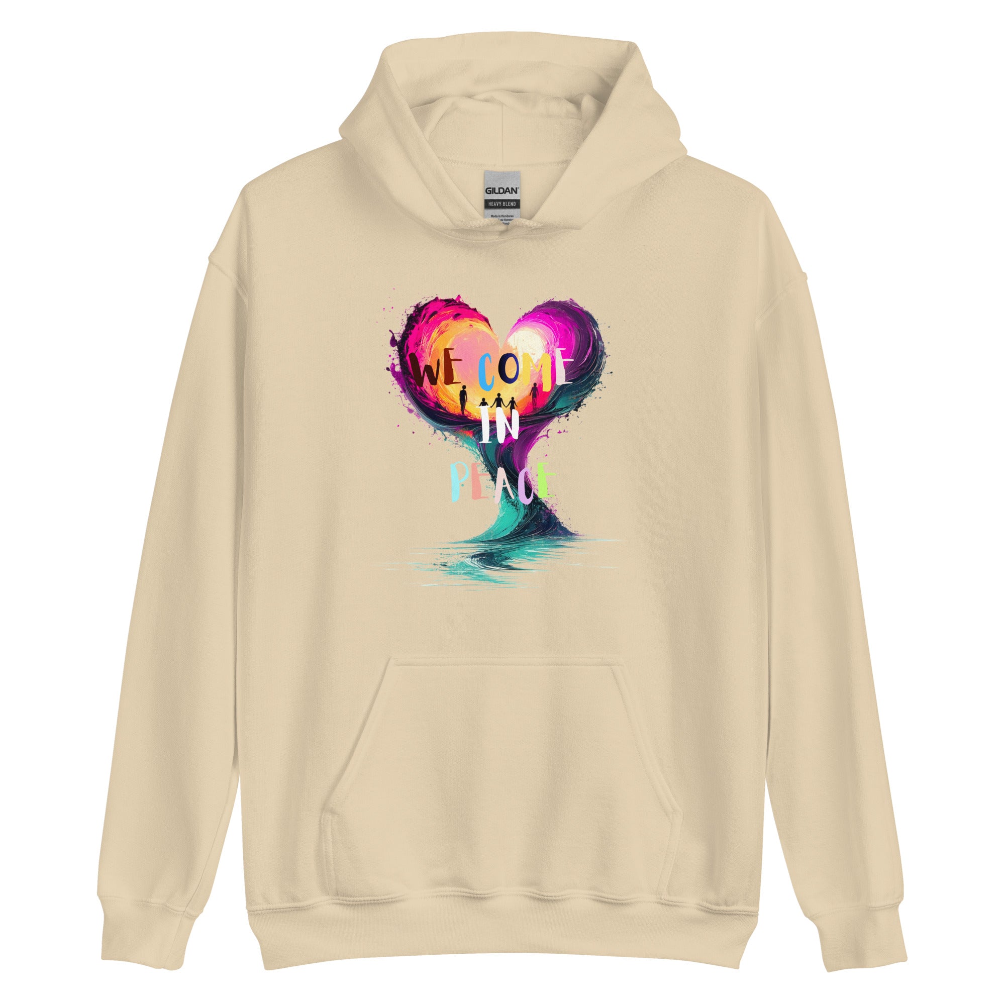 Street style outfit peace hoodie