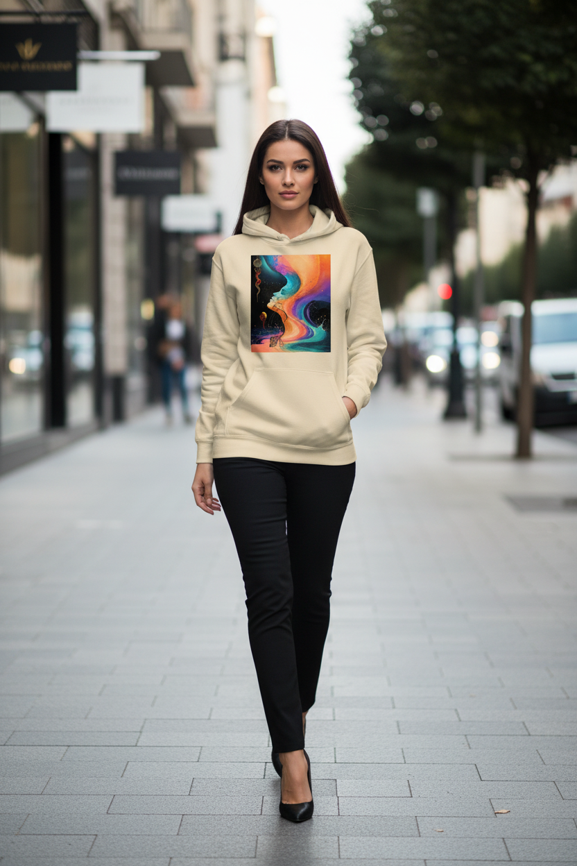 Inner Harmony Abstract Art Hoodie
