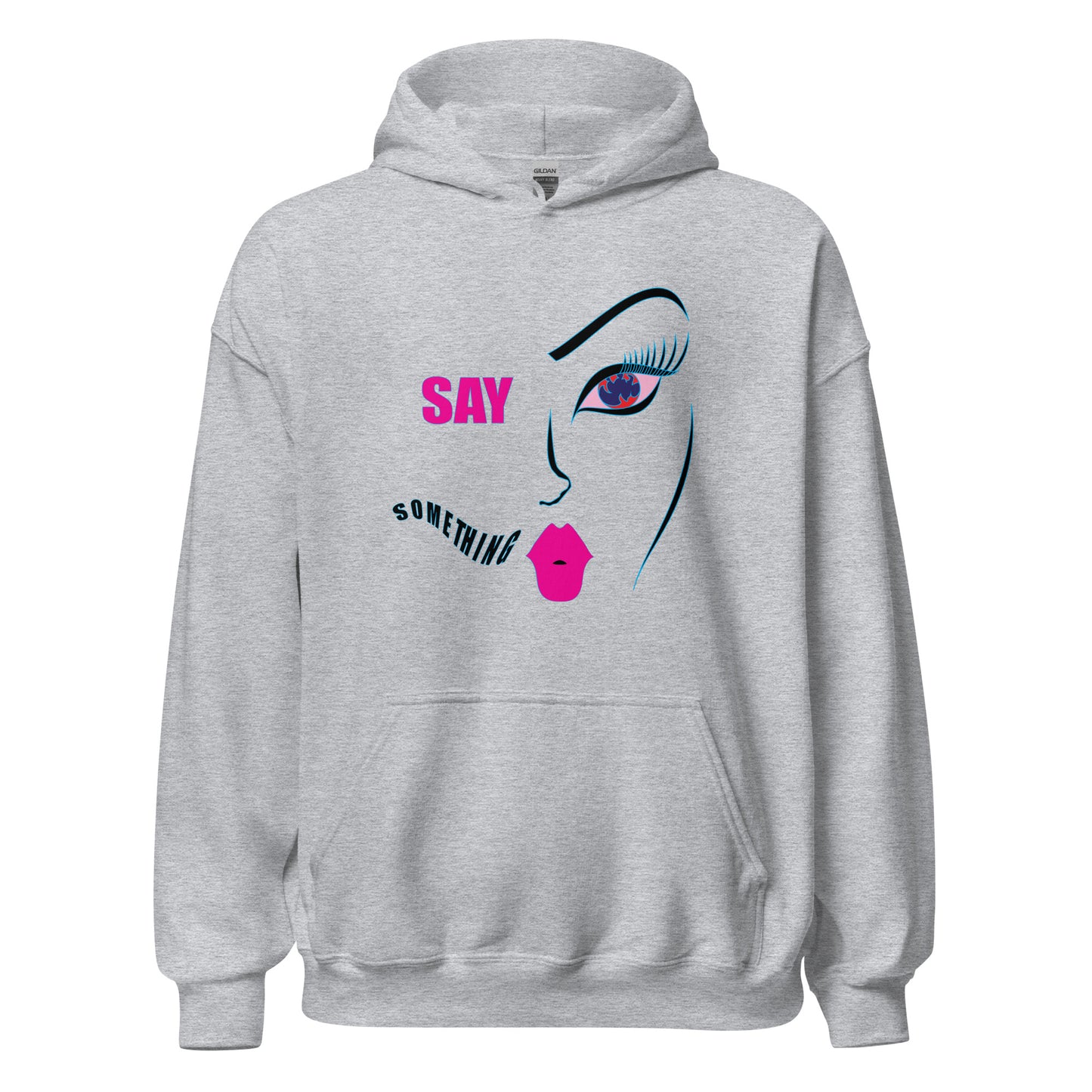 Women's Letter Graphic Print Long Sleeve Hoodie Sweatshirt, Women's Oversized Aesthetic Hoodie, Art Letter Graphic Trendy Streetwear Hoodie