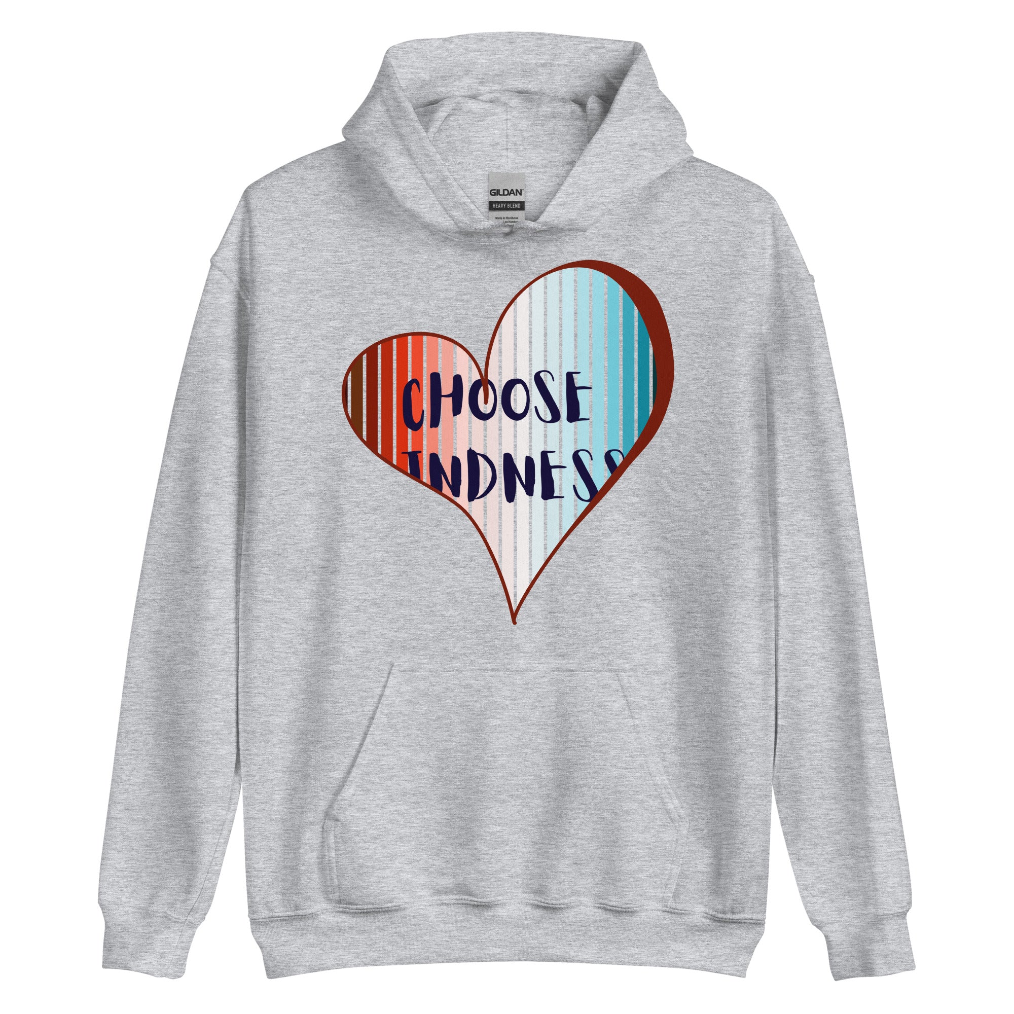 Inspirational hoodie folded close detail