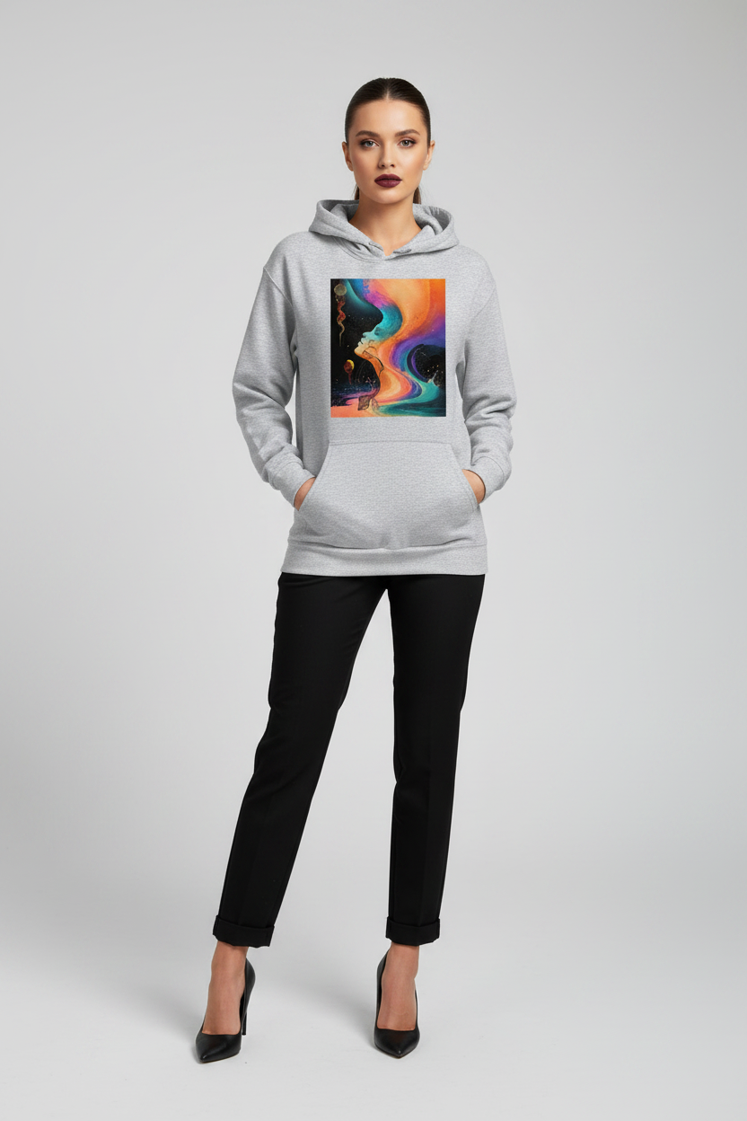Inner Harmony Abstract Art Hoodie